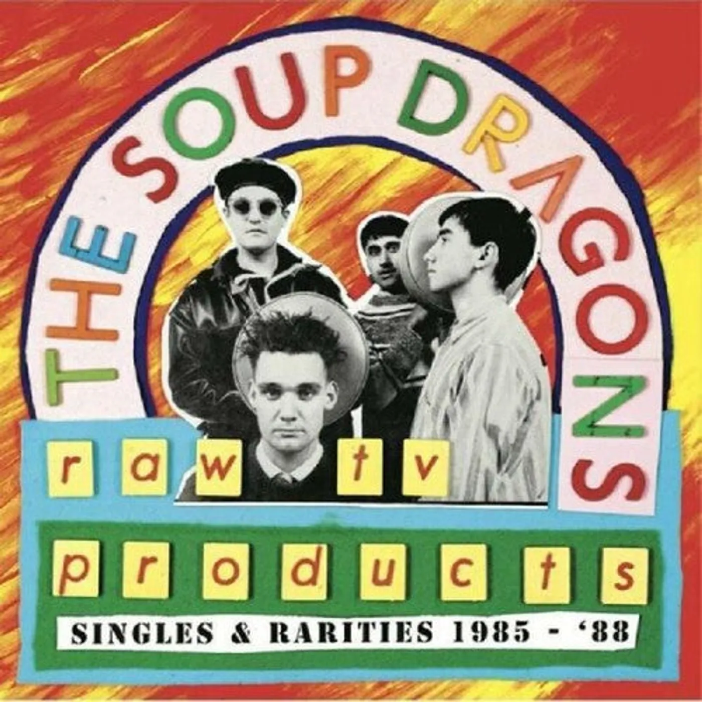 The Soup Dragons LP Vinyl - Raw Tv Products - Singles & Rarities 1985-88 (Red)