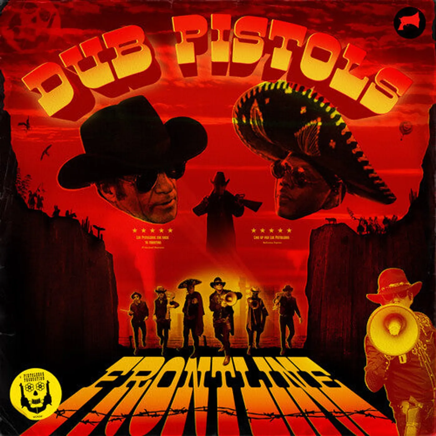 Dub Pistols LP Vinyl - Frontline (Coloured Vinyl) (Red)