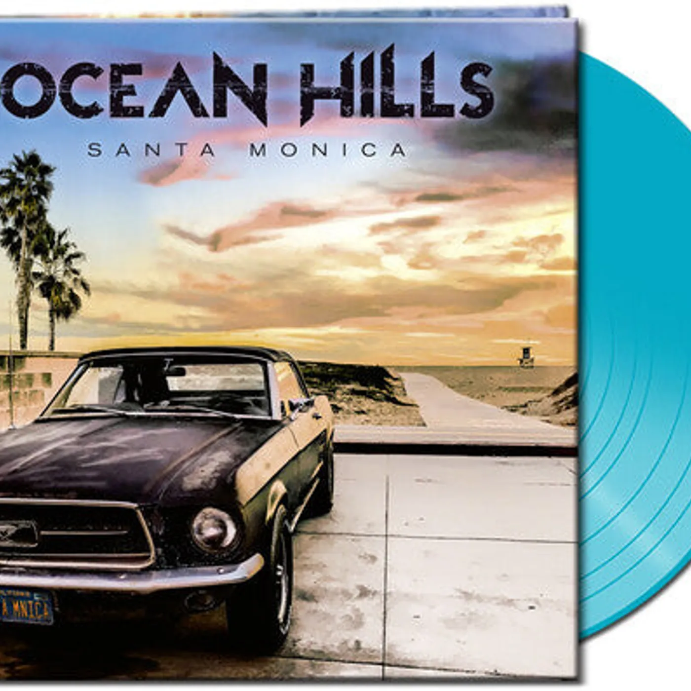 Ocean Hills LP Vinyl - Santa Monica - Clear Light Blue (Blue) (Cvnl)