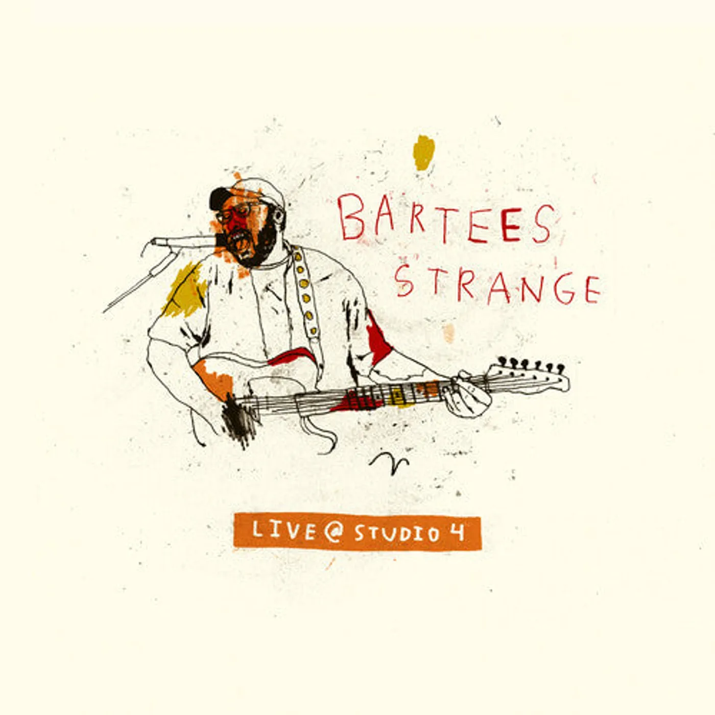 Bartees Strange LP Vinyl - Live At Studio 4 - Orange Brown & Yellow Twist