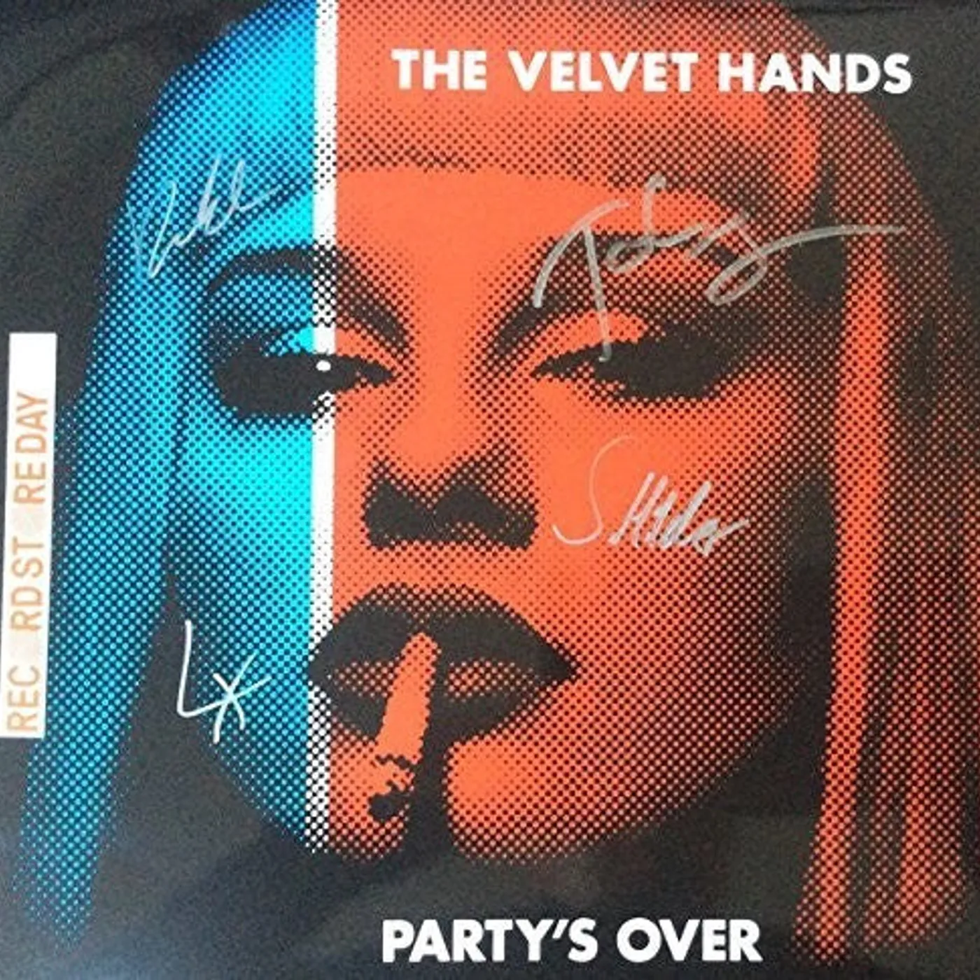The Velvet Hands LP Vinyl - Party'S Over (Blue) (Coloured Vinyl) (Auto)