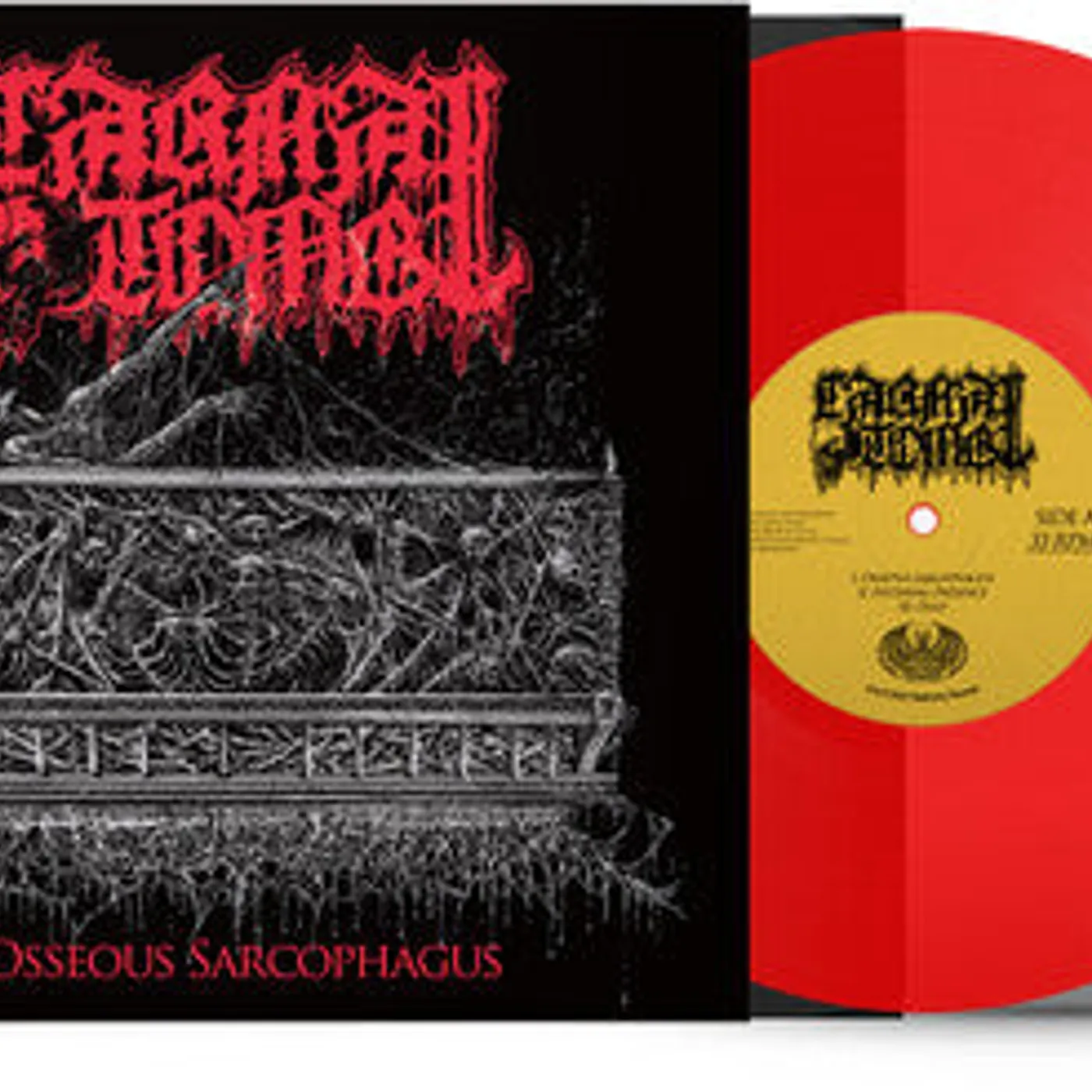 Carnal Tomb LP Vinyl - Osseous Sarcophagus (10In) (Coloured Vinyl) (Ep) (Ltd) (Red)