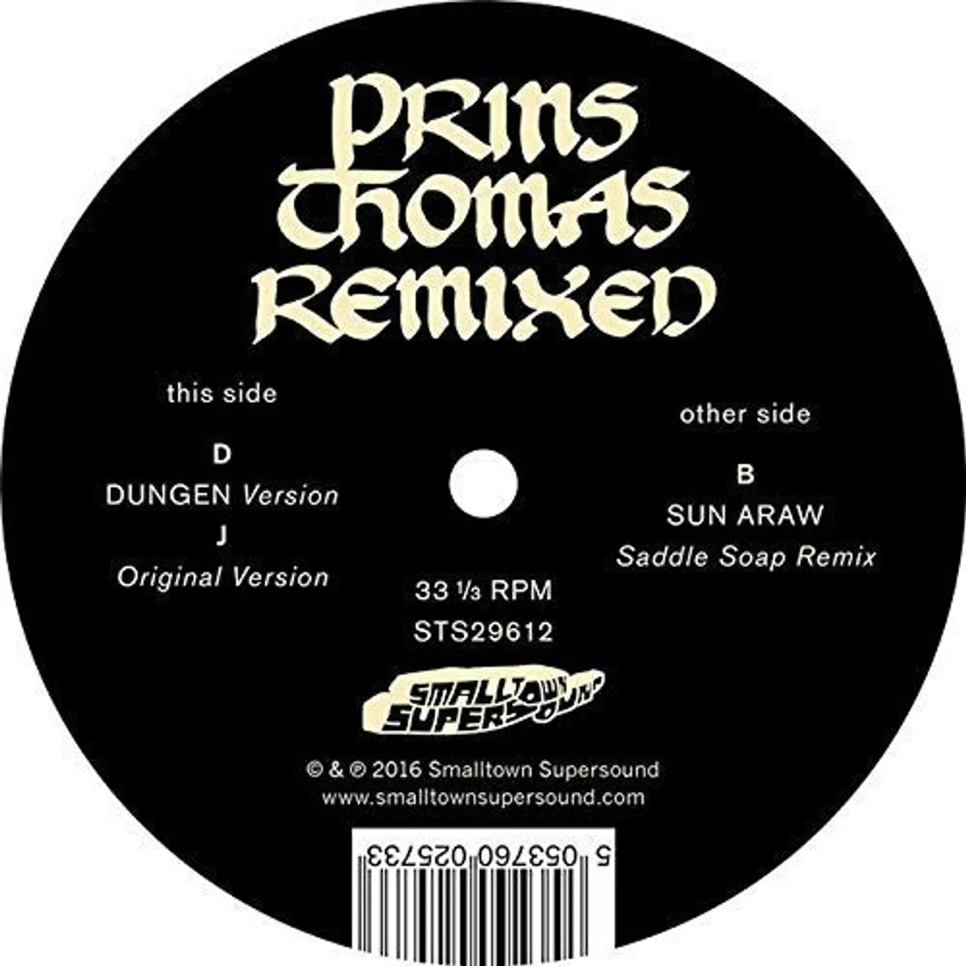 Lindstrom & Prins Thomas LP Vinyl - Dungen / Sun Araw Remixes (Rmxs)