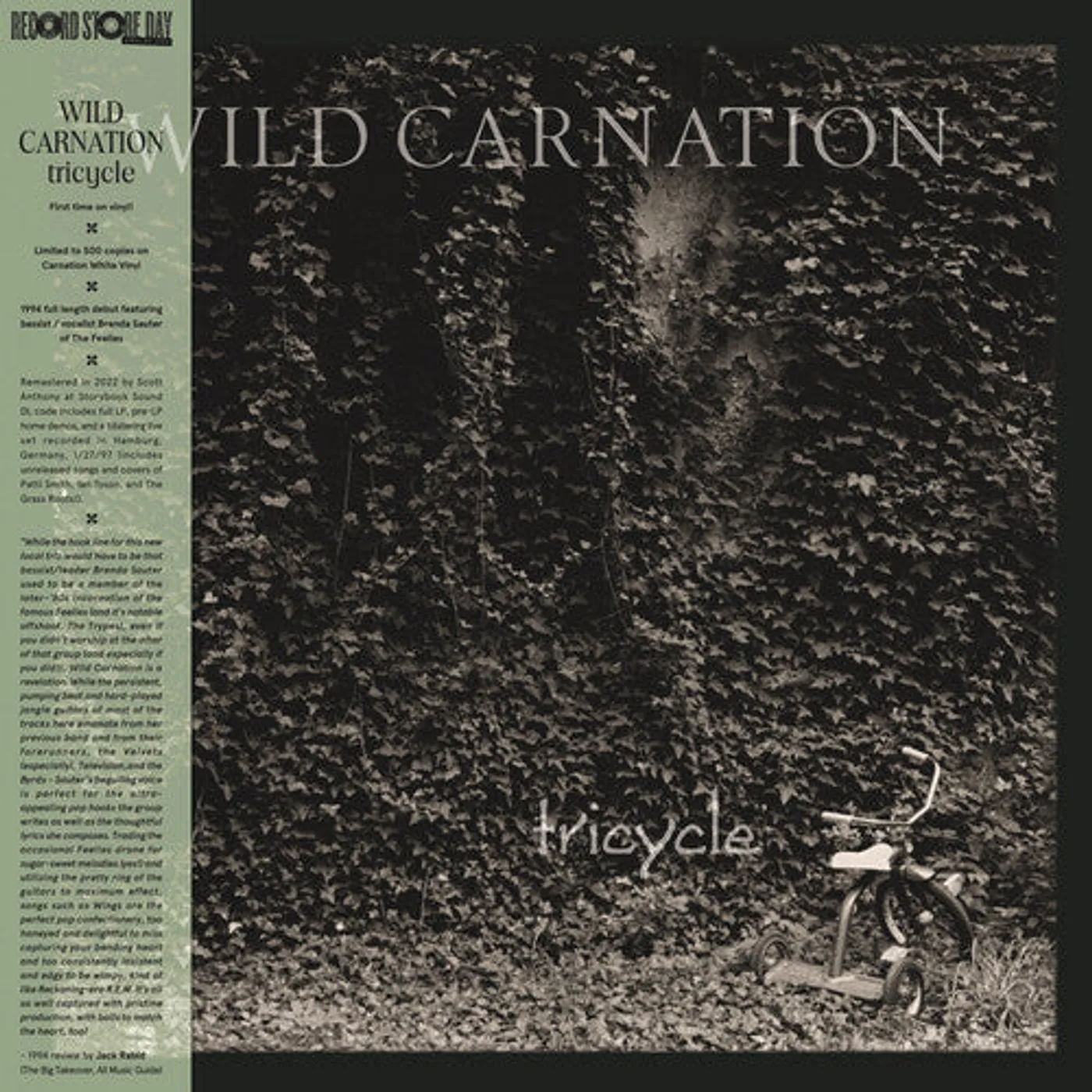 Wild Carnation LP Vinyl - Tricycle - Green (Coloured Vinyl) (Grn)
