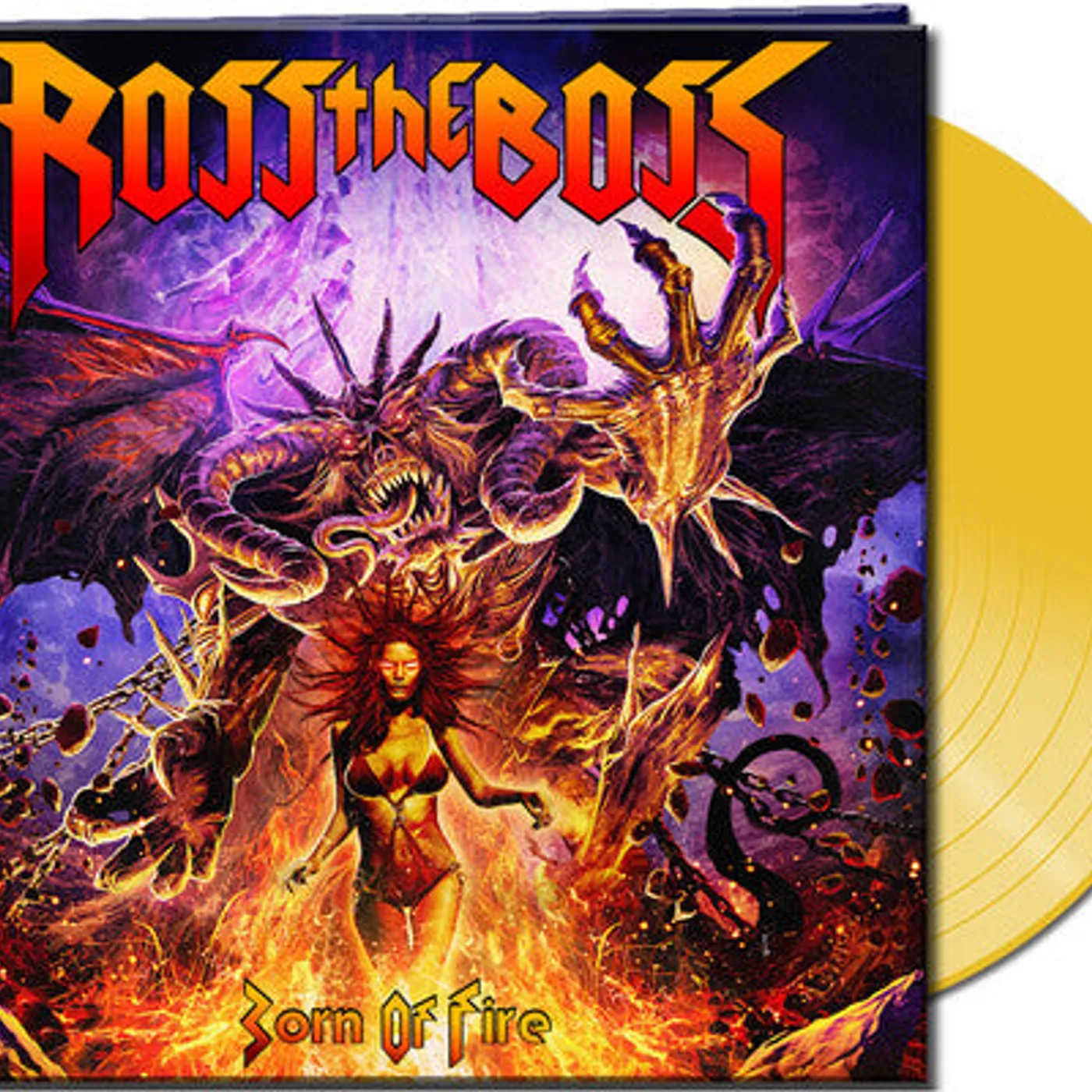 Ross The Boss LP Vinyl - Born Of Fire (Cvnl) (Gate Fold) (Ltd) (Ylw)