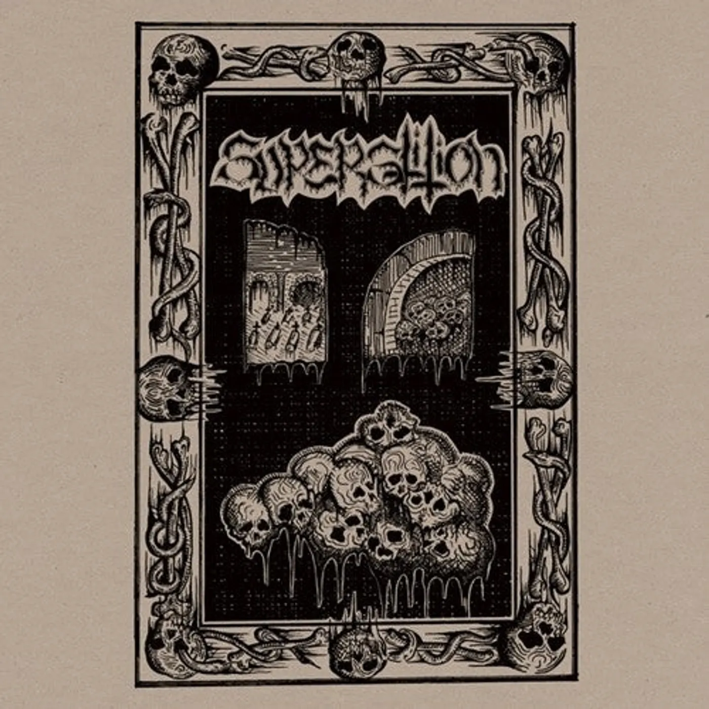 Superstition LP Vinyl - Surging Throng Of Evil'S Might