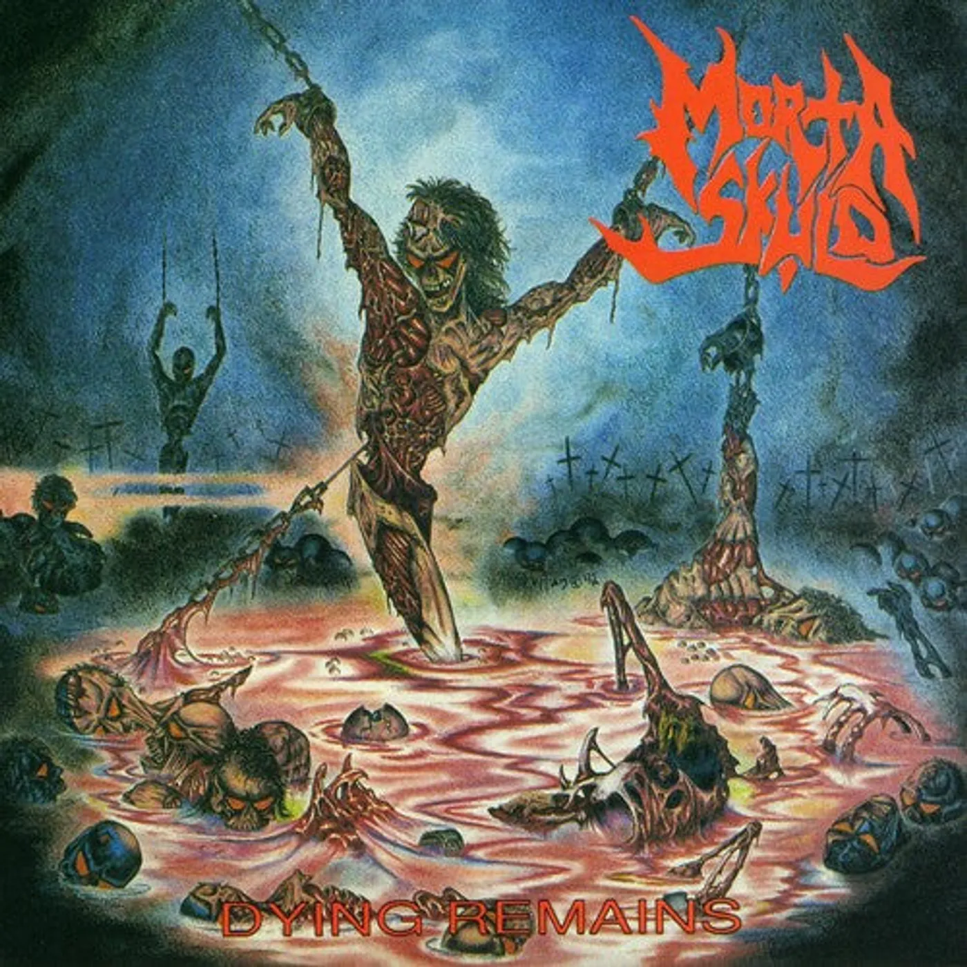 Morta Skuld LP Vinyl - Dying Remains (Coloured Vinyl) (Red) (Aniv)