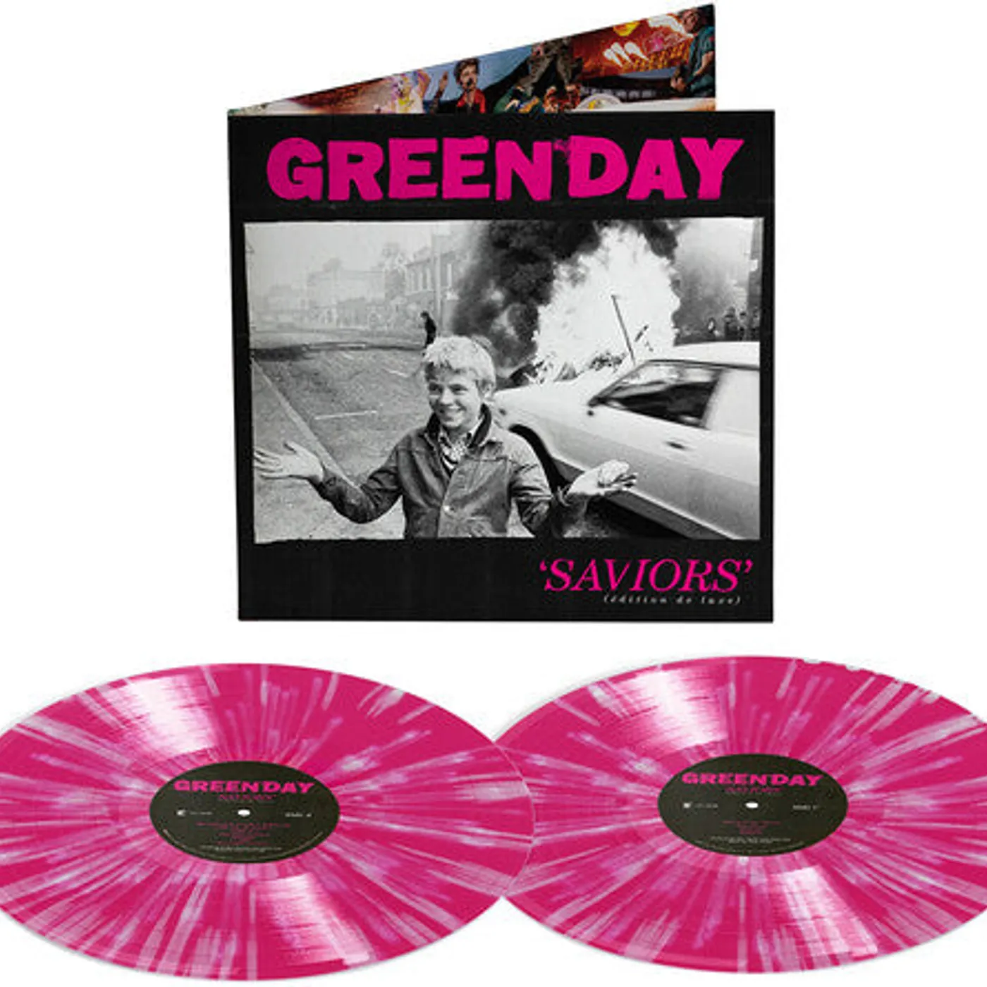 Green Day LP Vinyl - Saviors (Coloured Vinyl) (Dlx) (Pnk) (Wht) (Spla)