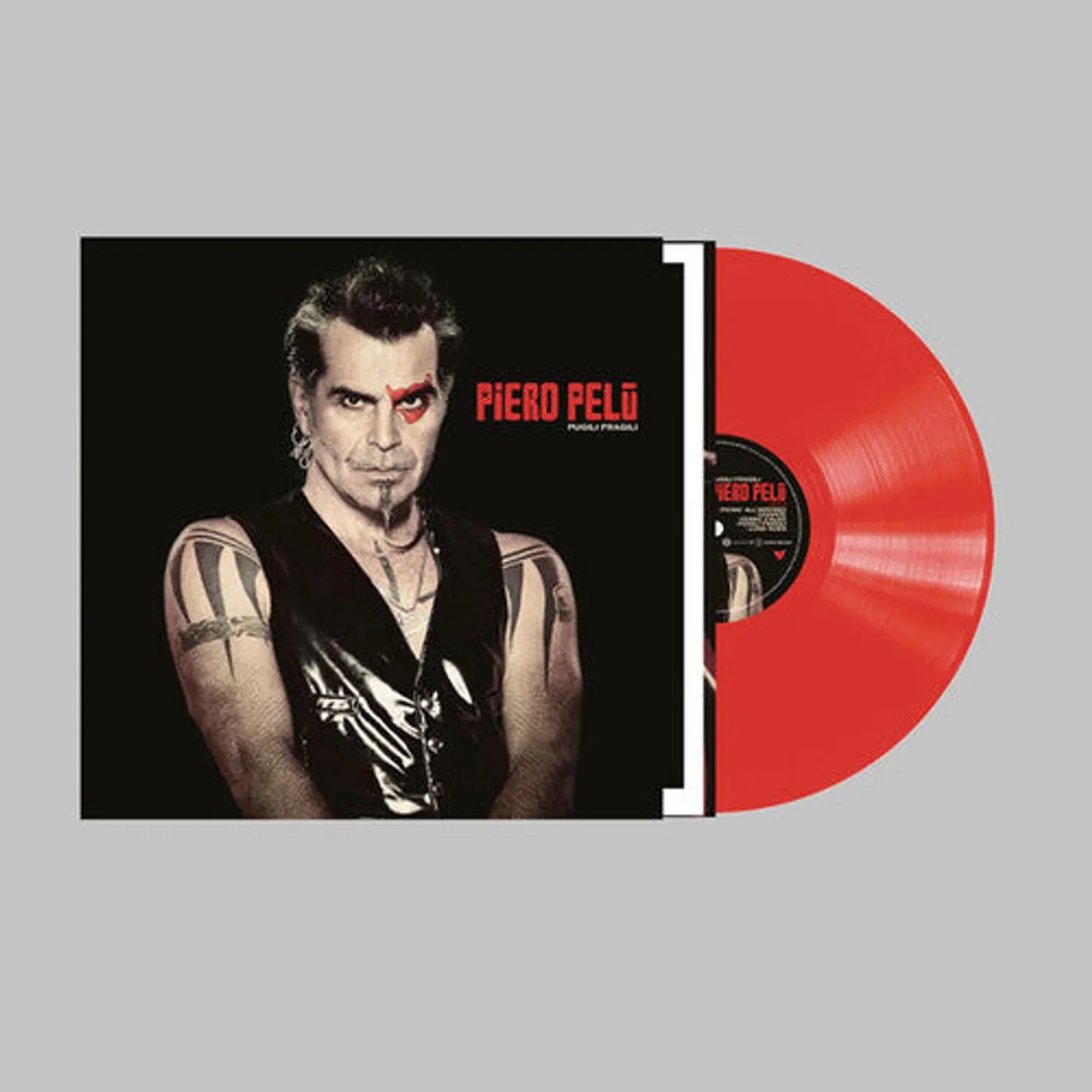 Piero Pelù LP Vinyl - Pugili Fragili (Coloured Vinyl) (Ltd) (Ogv) (Red) (Auto)