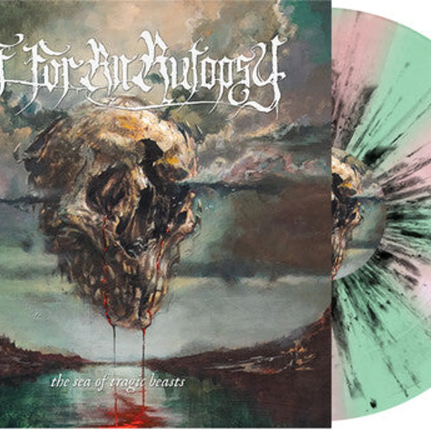 Fit For An Autopsy LP Vinyl - Sea Of Tragic Beasts (Mint Green & Pink / Black)