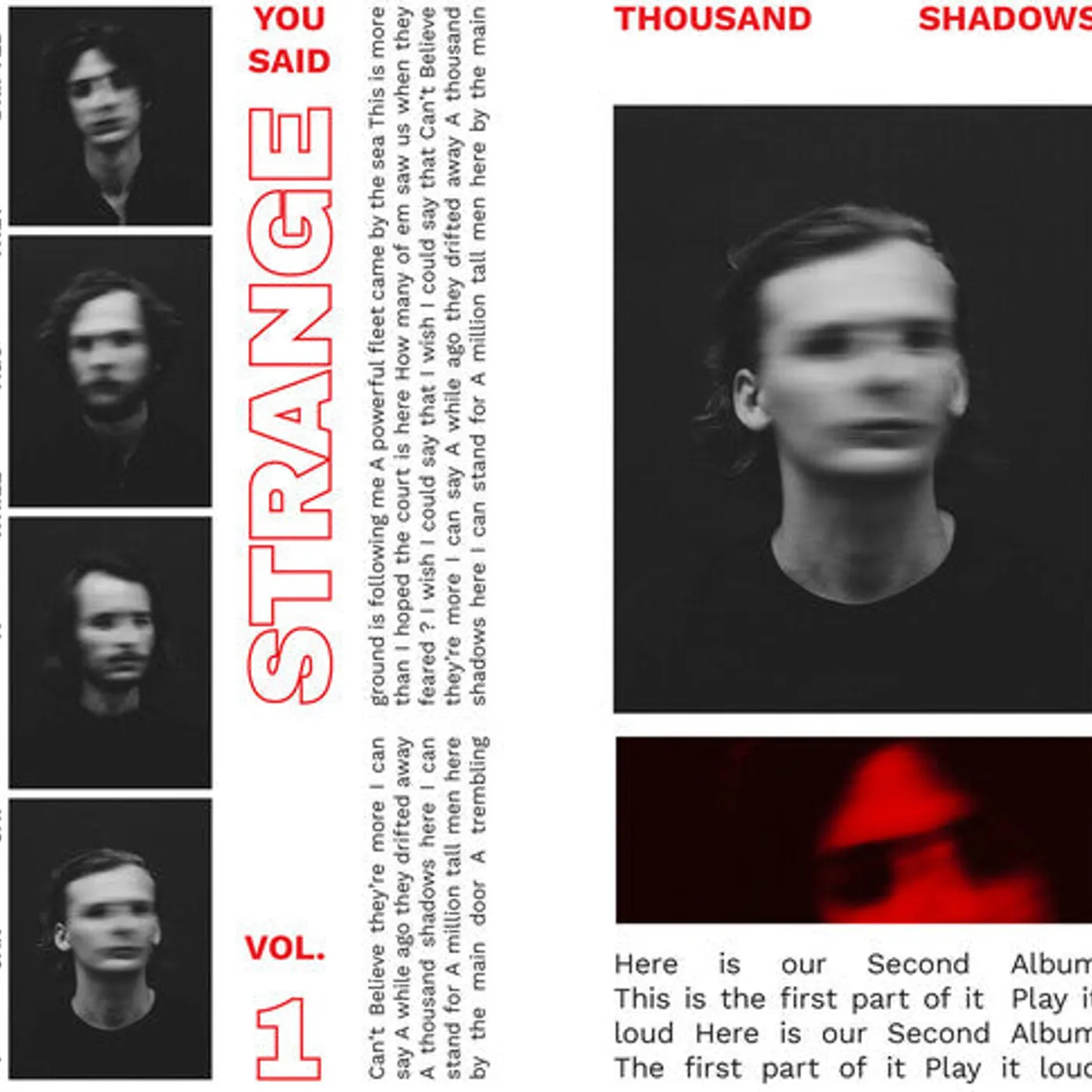 You Said Strange LP Vinyl - Thousand Shadows Vol. 1 - Red (Coloured Vinyl) (Gate Fold) (Red)