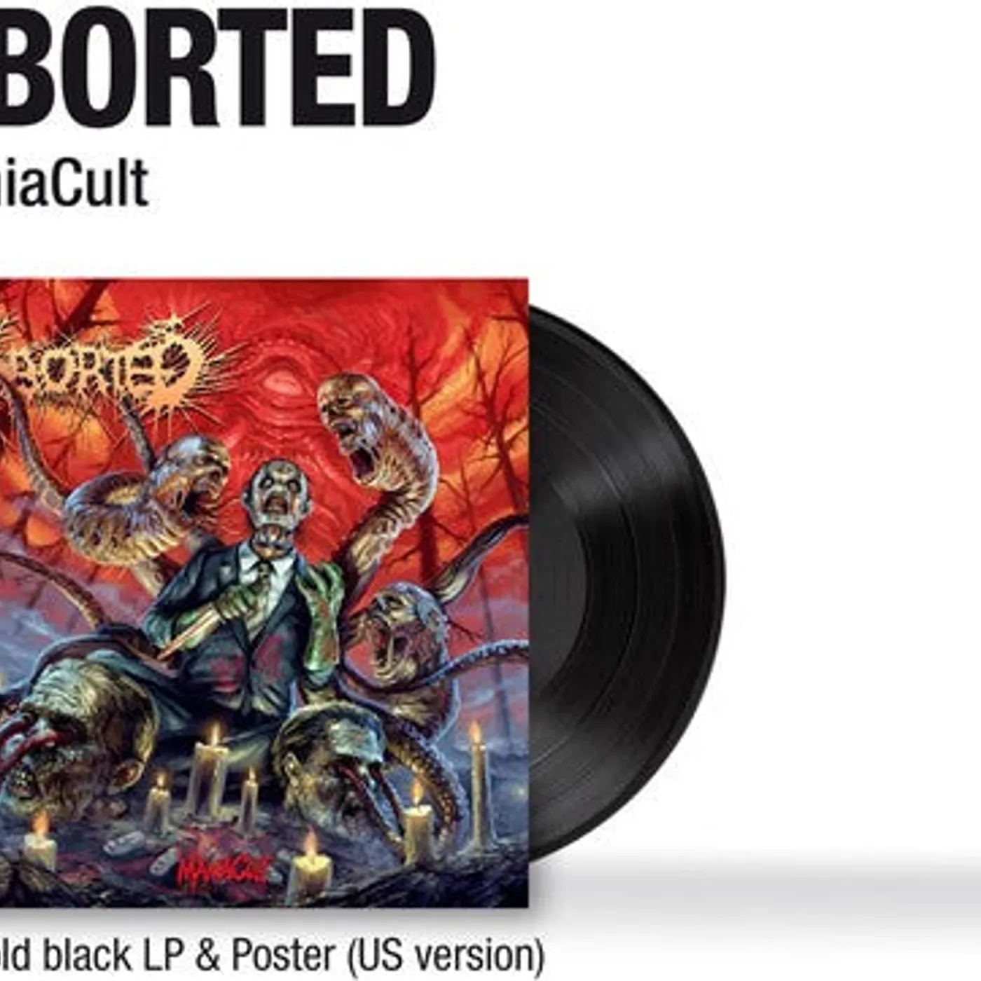 Aborted LP Vinyl - Maniacult (Blk) (Gate Fold)