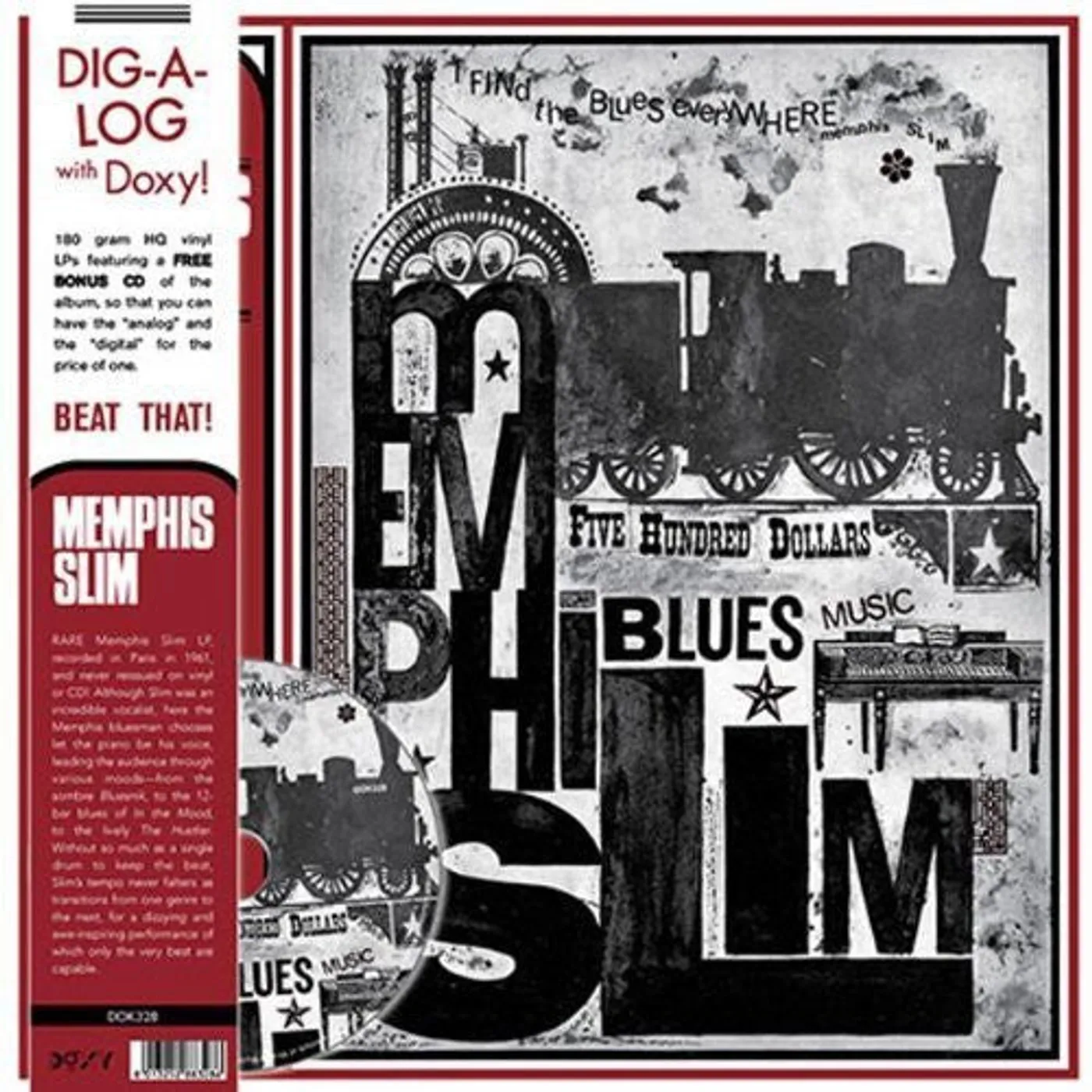 Memphis Slim LP Vinyl - Find The Blues Everywhere (W/Cd)