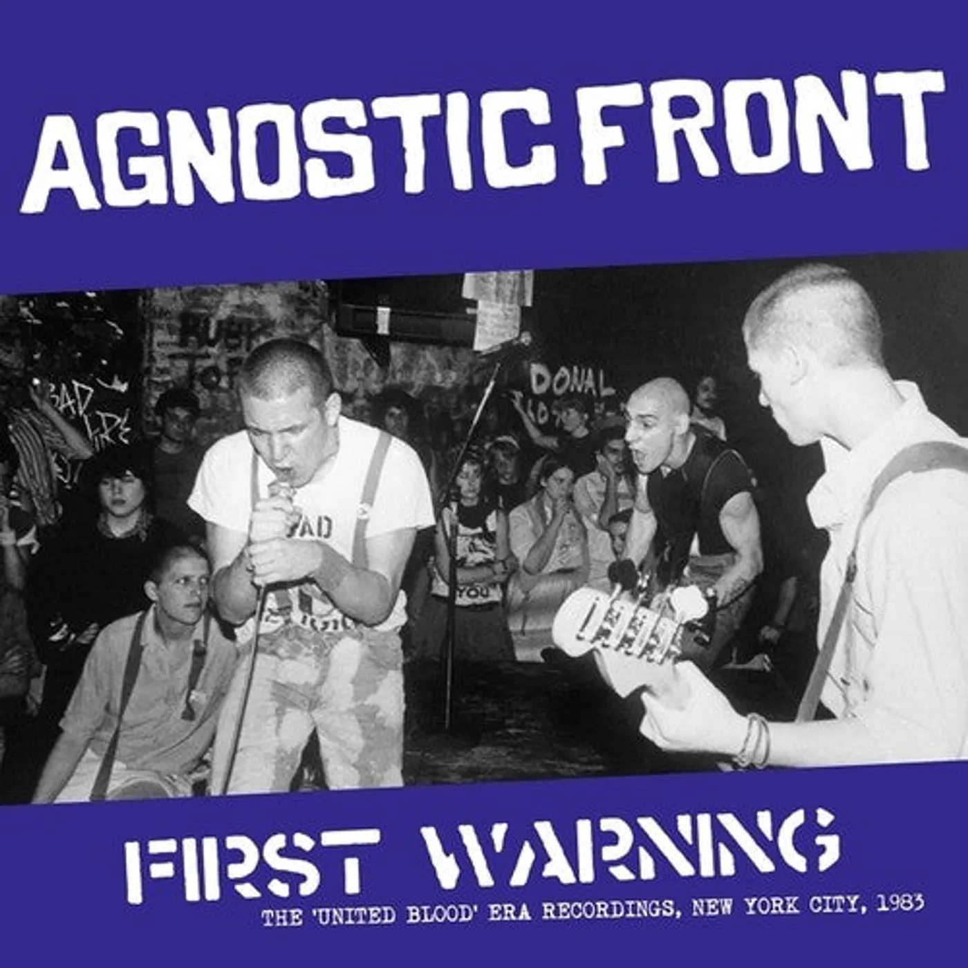 Agnostic Front LP Vinyl - First Warning: 'United Blood' Era Recordings