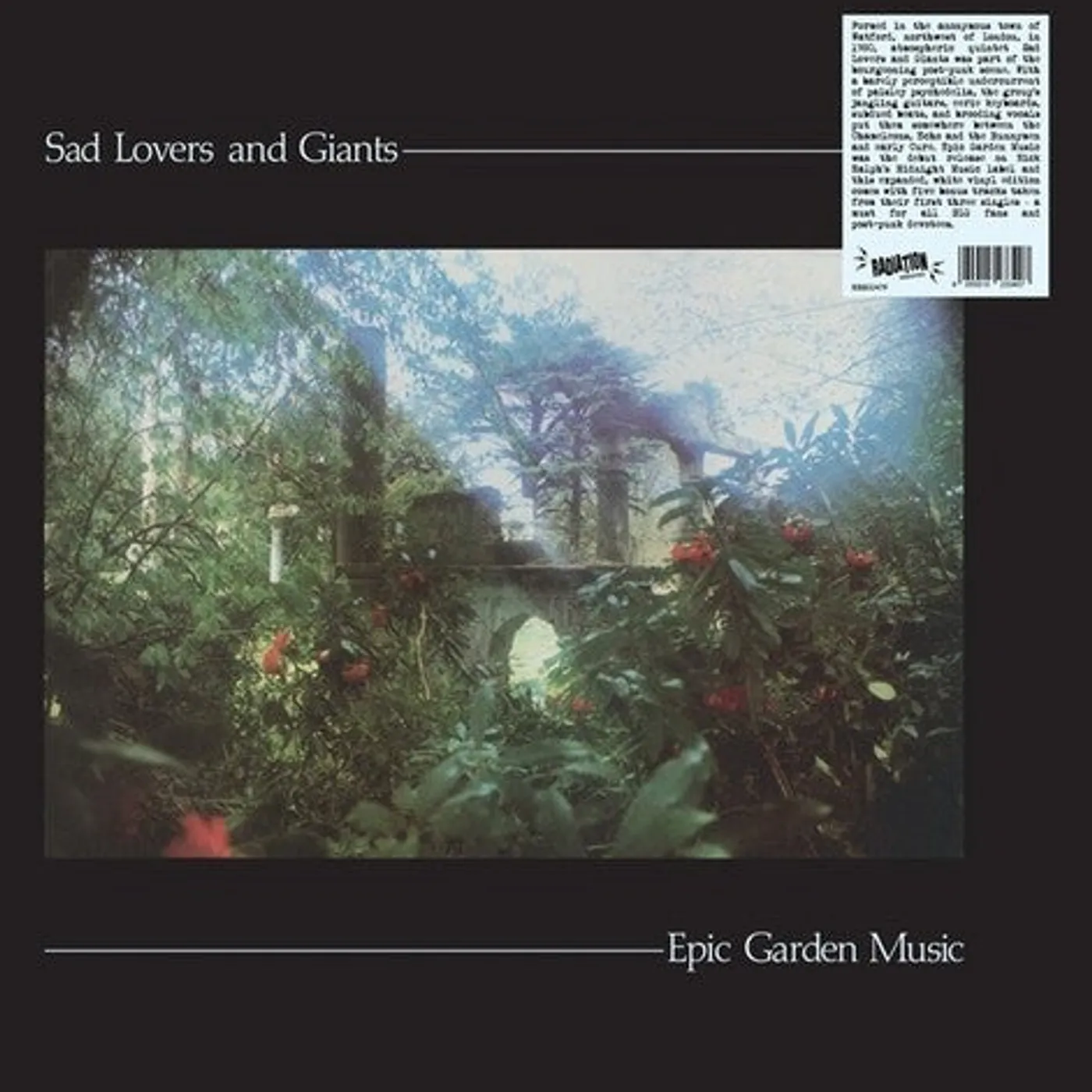 Sad Lovers & Giants LP Vinyl - Epic Garden Music (Coloured Vinyl) (Wht)