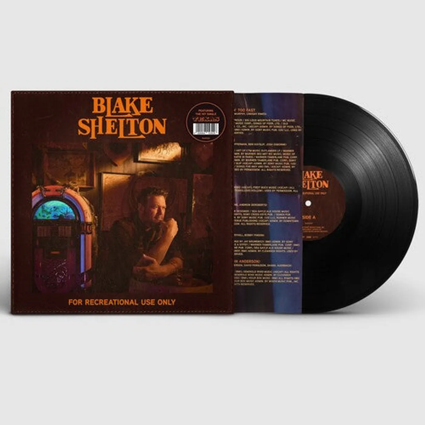 Blake Shelton LP Vinyl - For Recreational Use Only