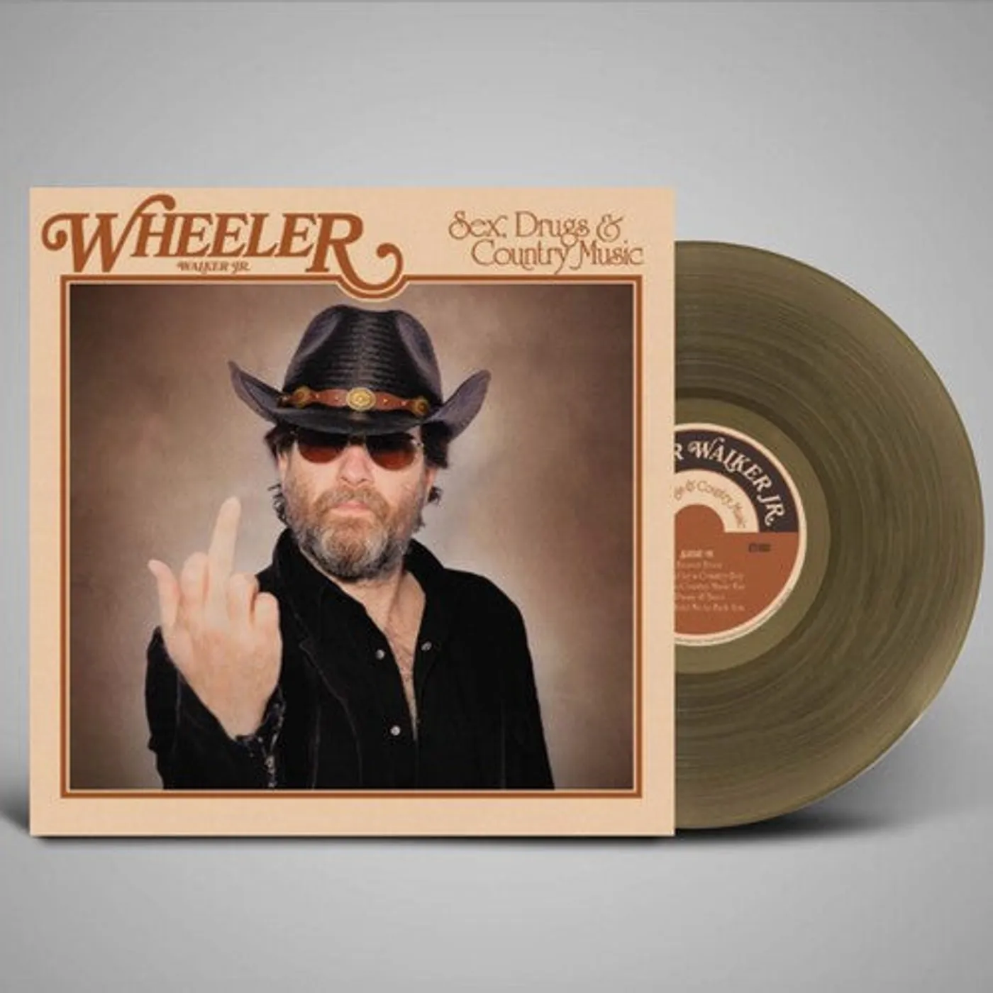 Wheeler Walker Jr. LP Vinyl - Sex Drugs & Country Music - Natural Translucent