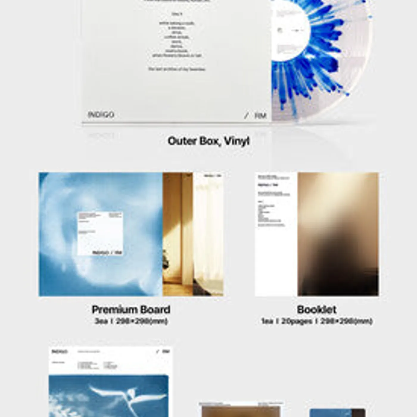 Rm ( Bts ) LP Vinyl - Indigo (Post) (Wb) (Phot)