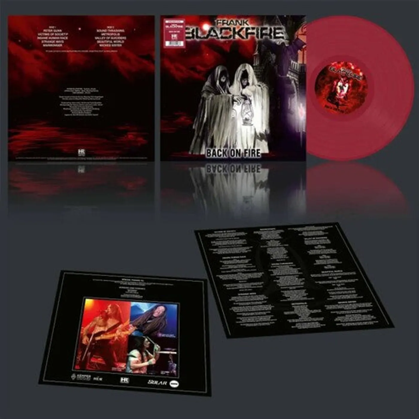 Frank Blackfire LP Vinyl - Back On Fire (Coloured Vinyl) (Red)