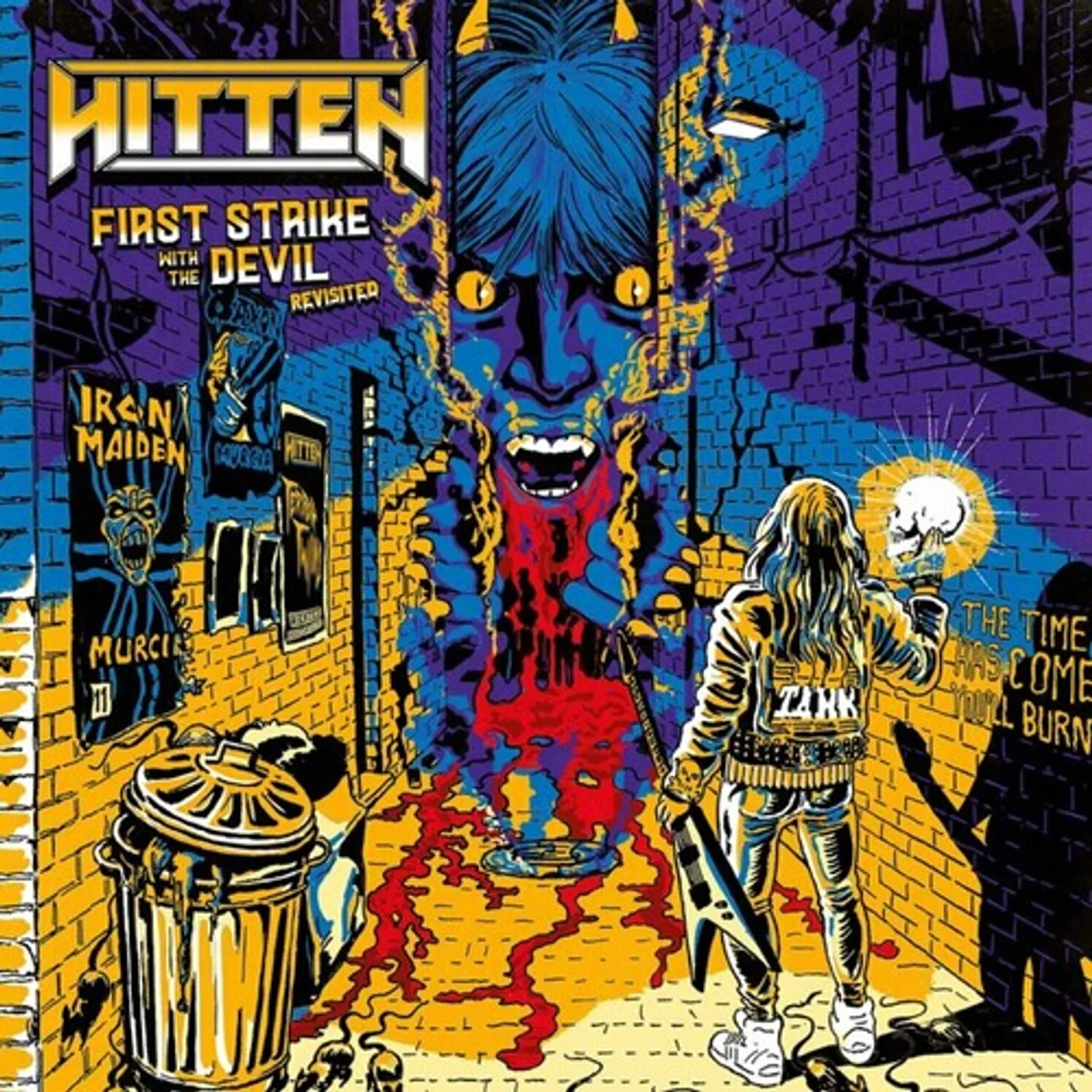 Hitten LP Vinyl - First Strike With The Devil - Revisited - Mustard