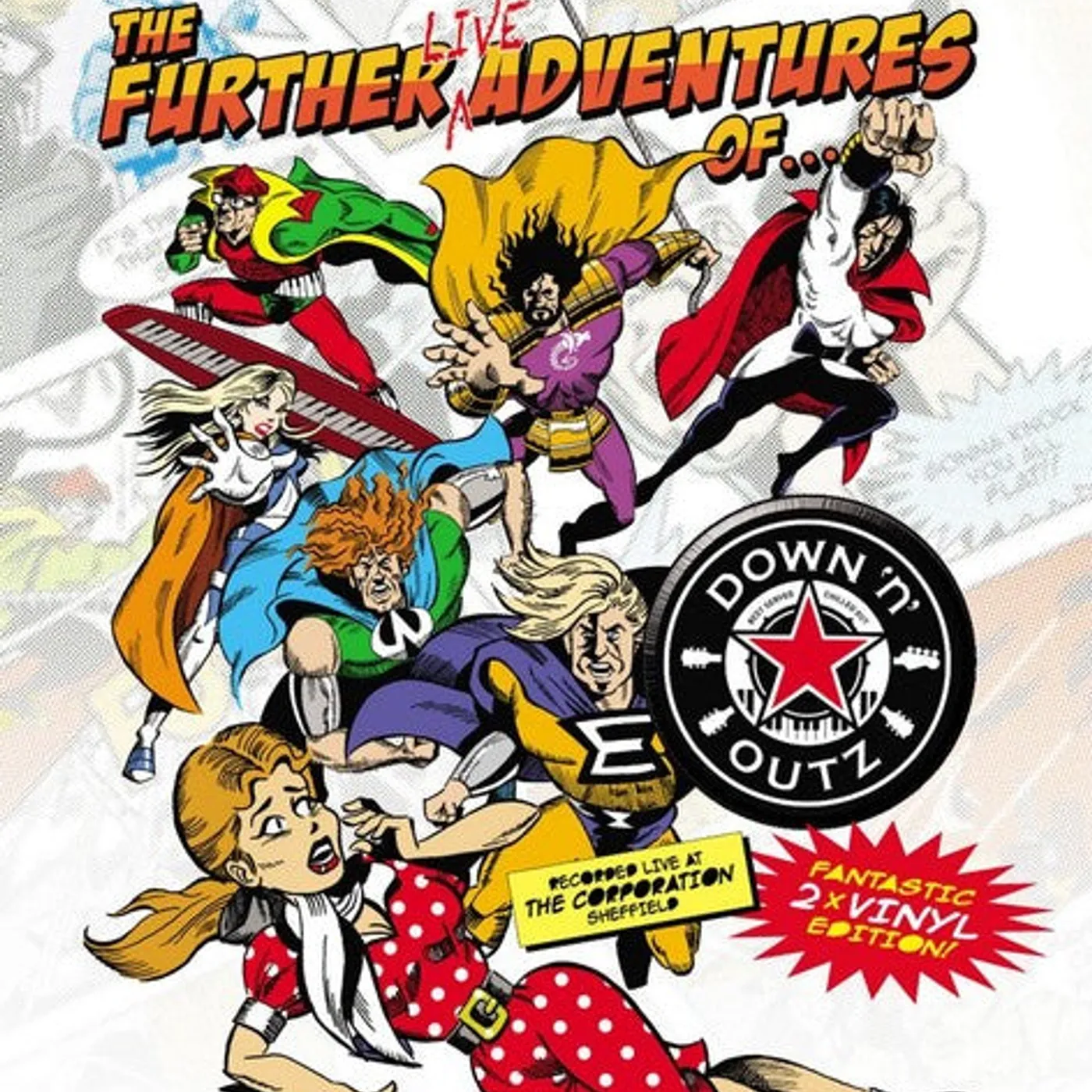 Down 'n' Outz LP Vinyl - The Further Live Adventures Of (Blk) (Gate Fold) (Ltd)