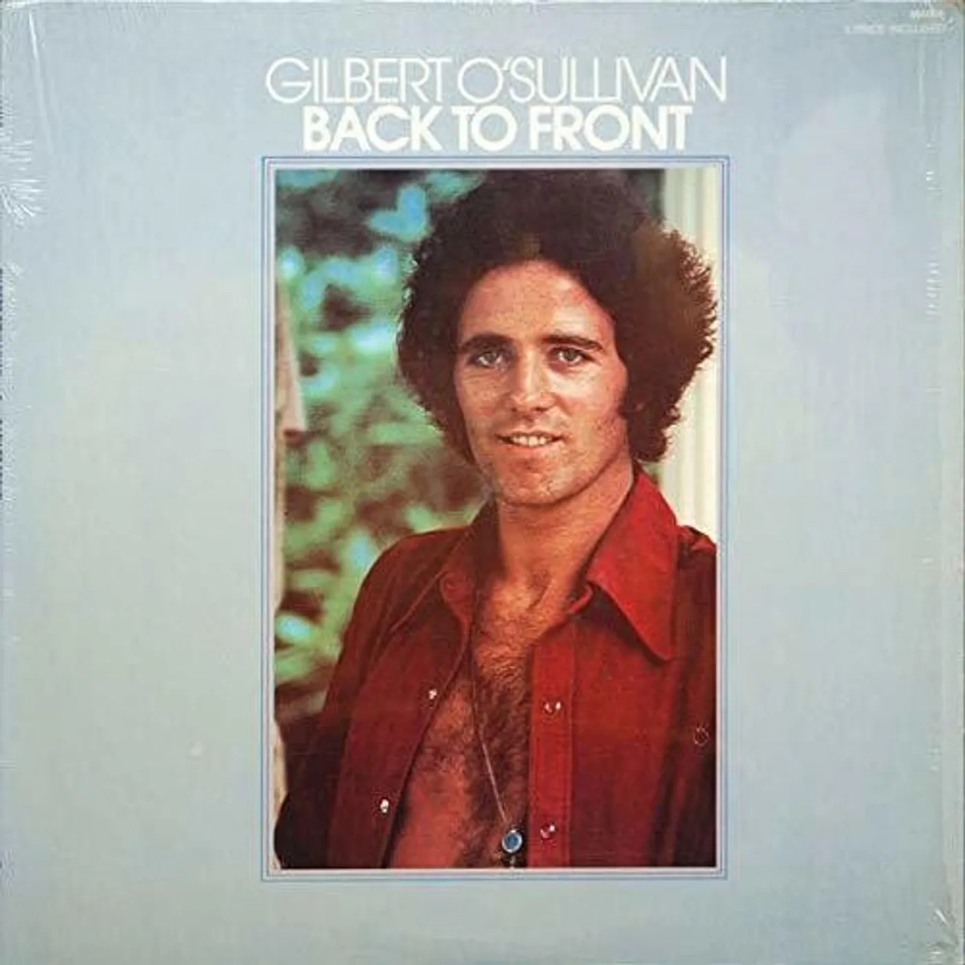 Gilbert O'Sullivan LP Vinyl - Back To Front