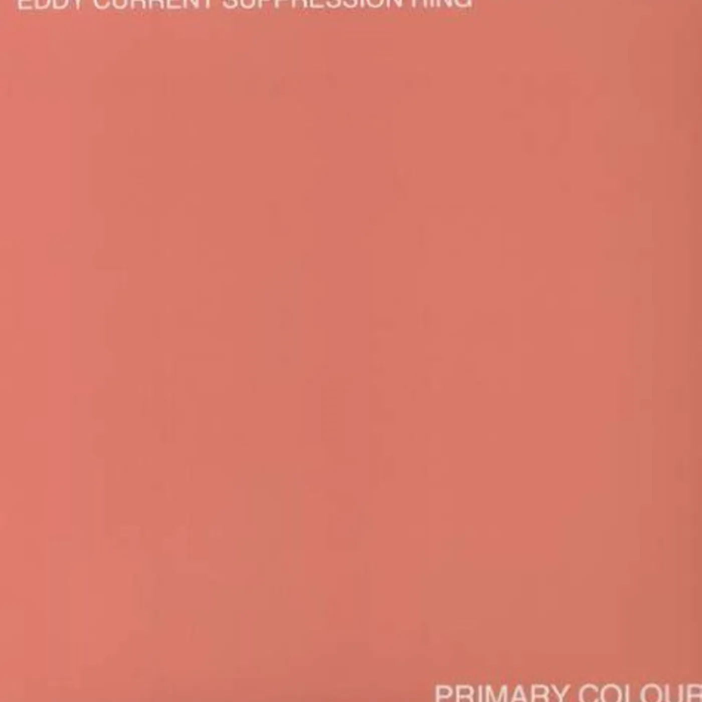 Eddy Current Suppression Ring LP Vinyl - Primary Colours