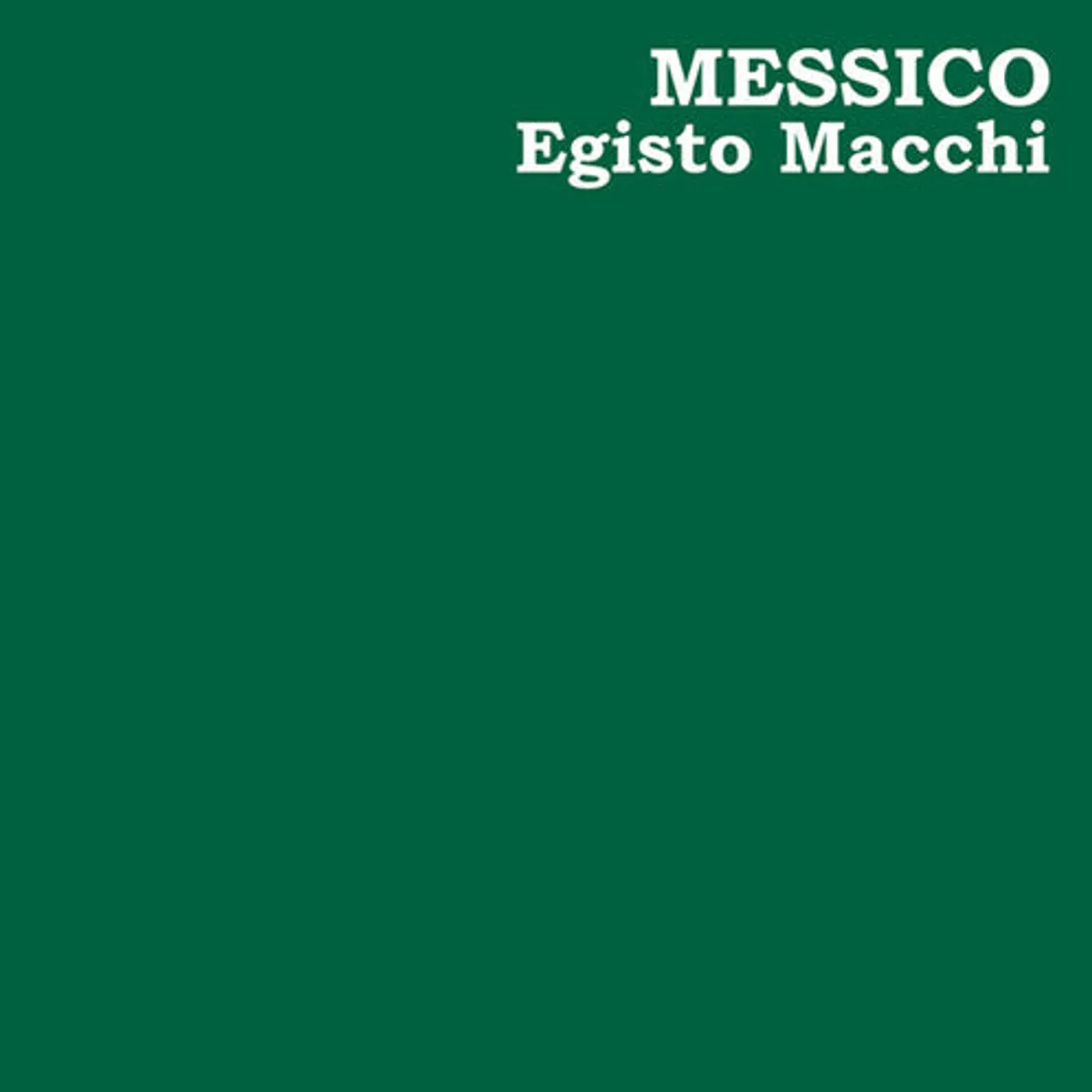Egisto Macchi LP Vinyl - Messico