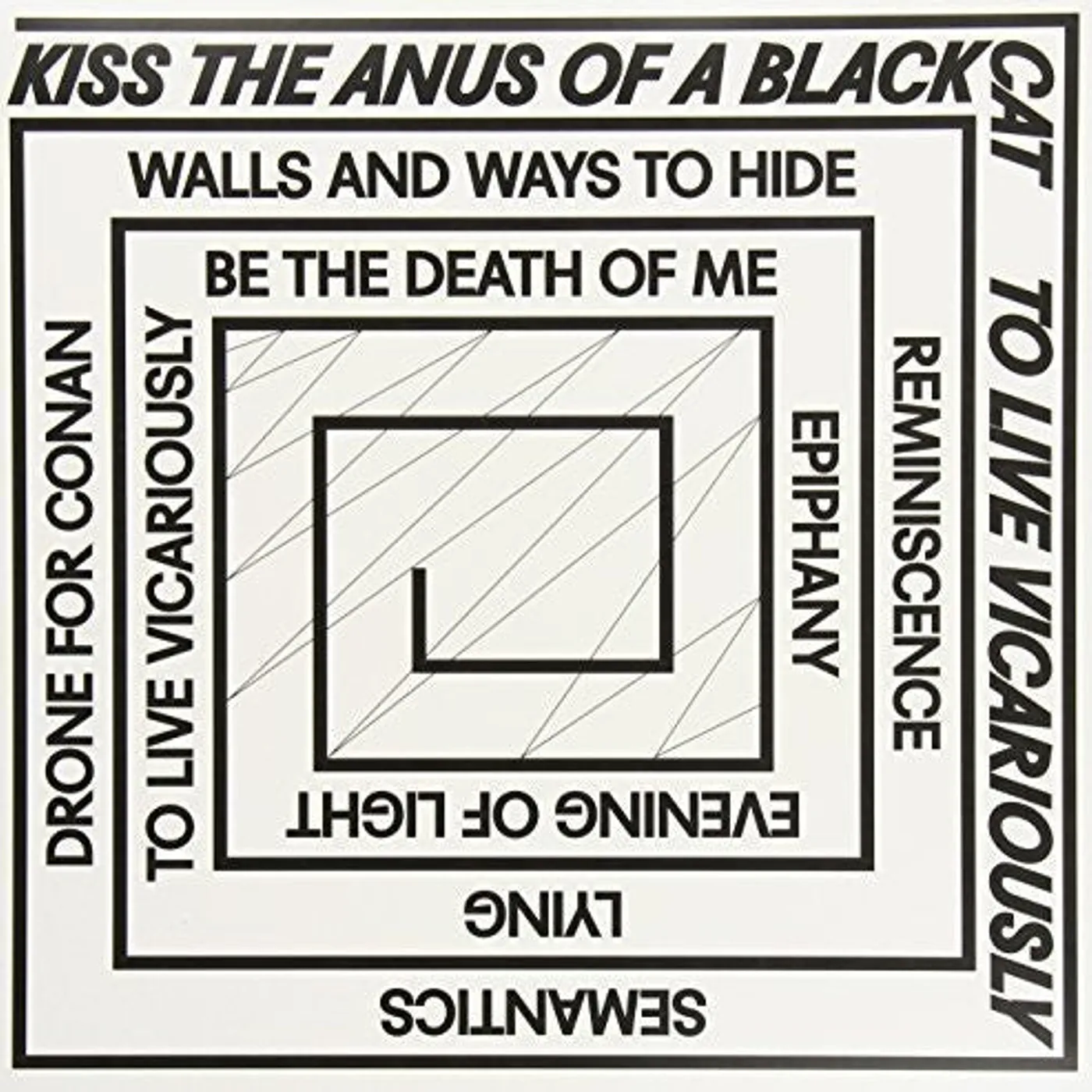 Kiss The Anus Of A Black Cat LP Vinyl - To Live Vicariously (Hol)