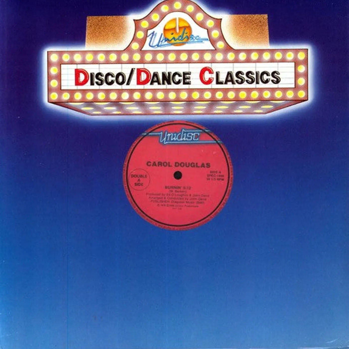 Carol Douglas LP Vinyl - Burnin / Night Fever (Can)