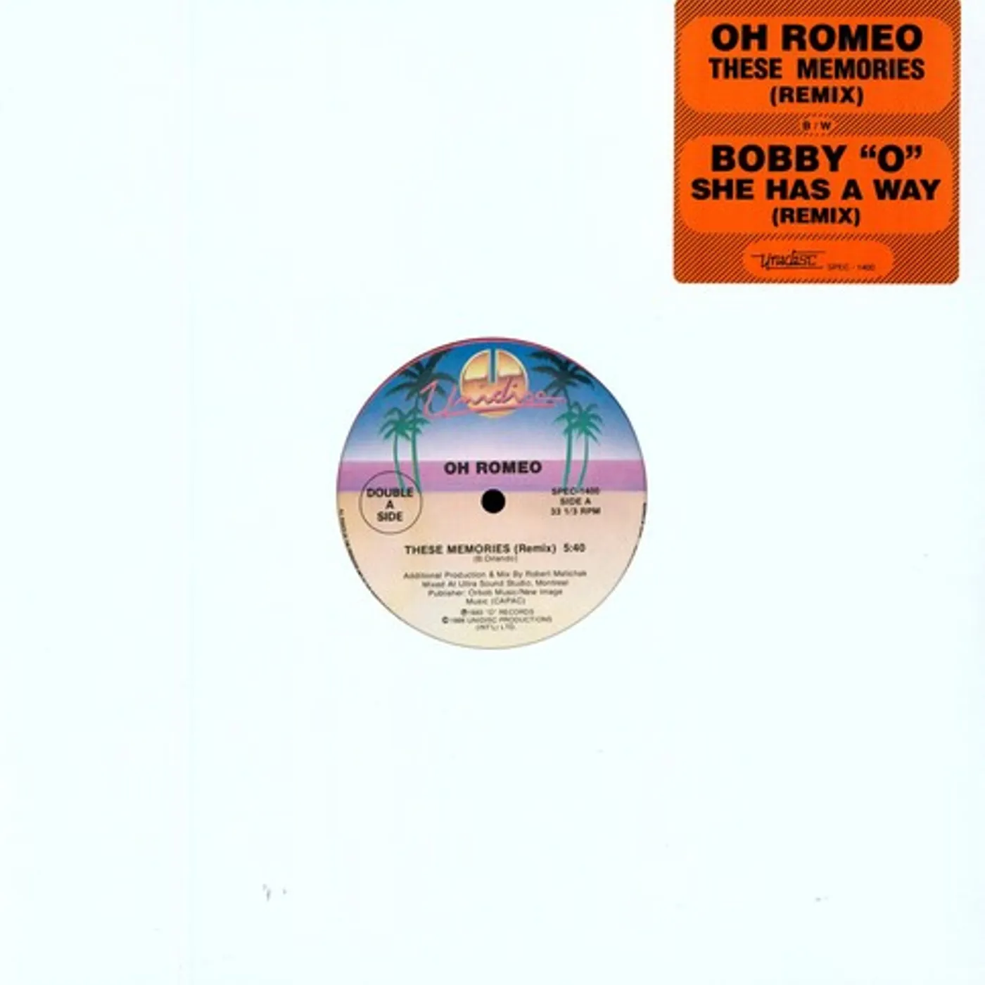 Oh Romeo LP Vinyl - These Memories (Can)