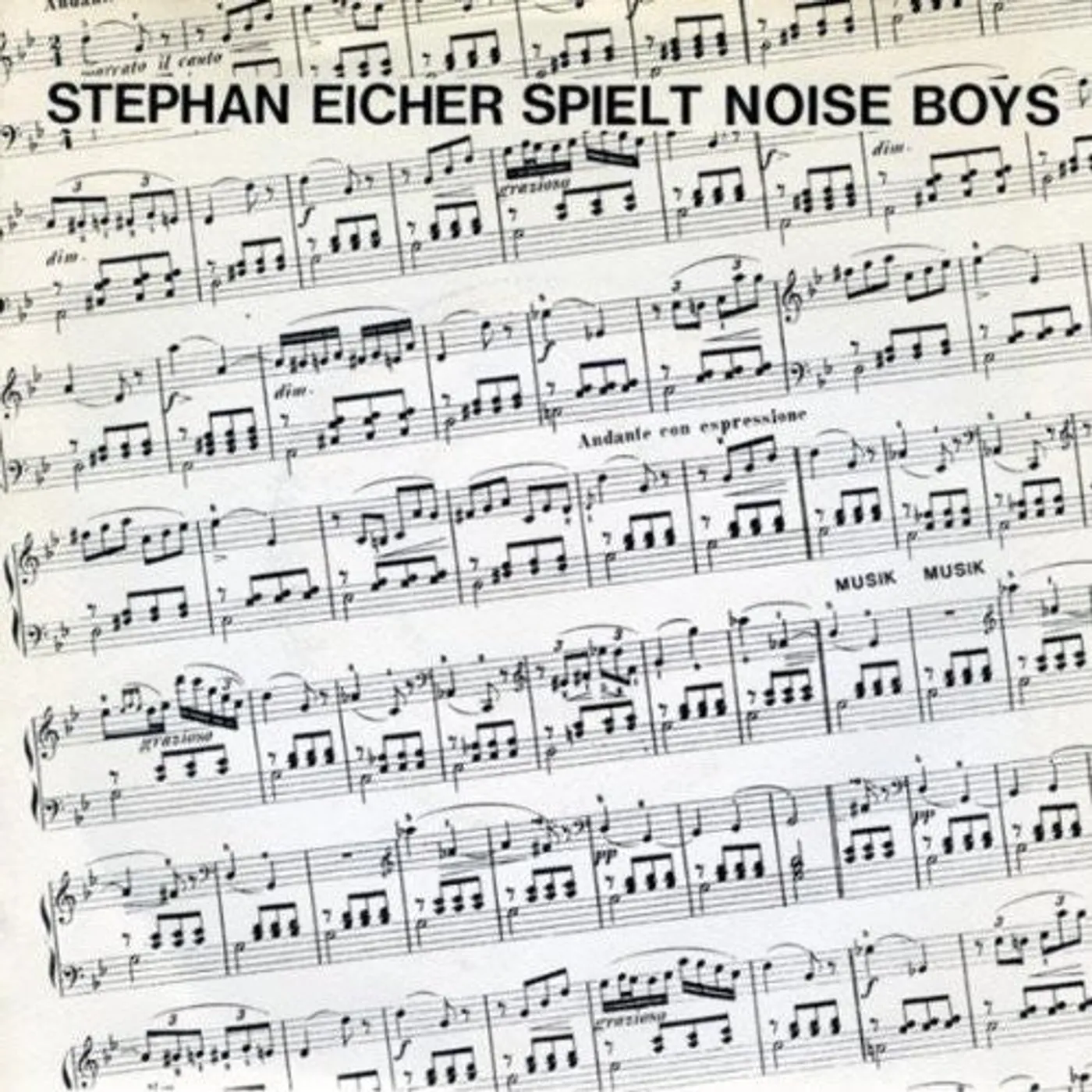 Stephan Eicher LP Vinyl - Stephan Eicher Spielt Noise Boys (Reis)