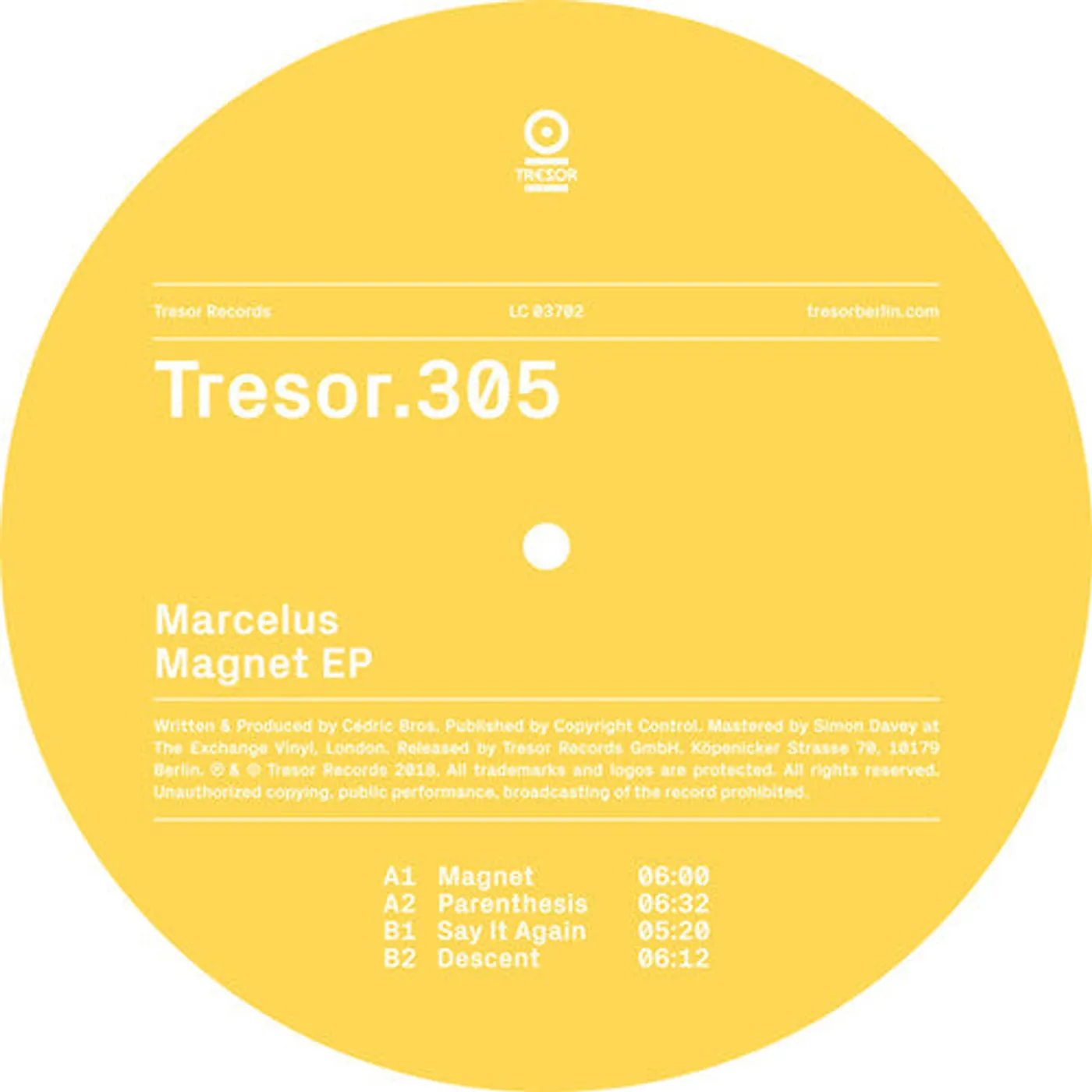 Marcelus LP Vinyl - Magnet (Ep)