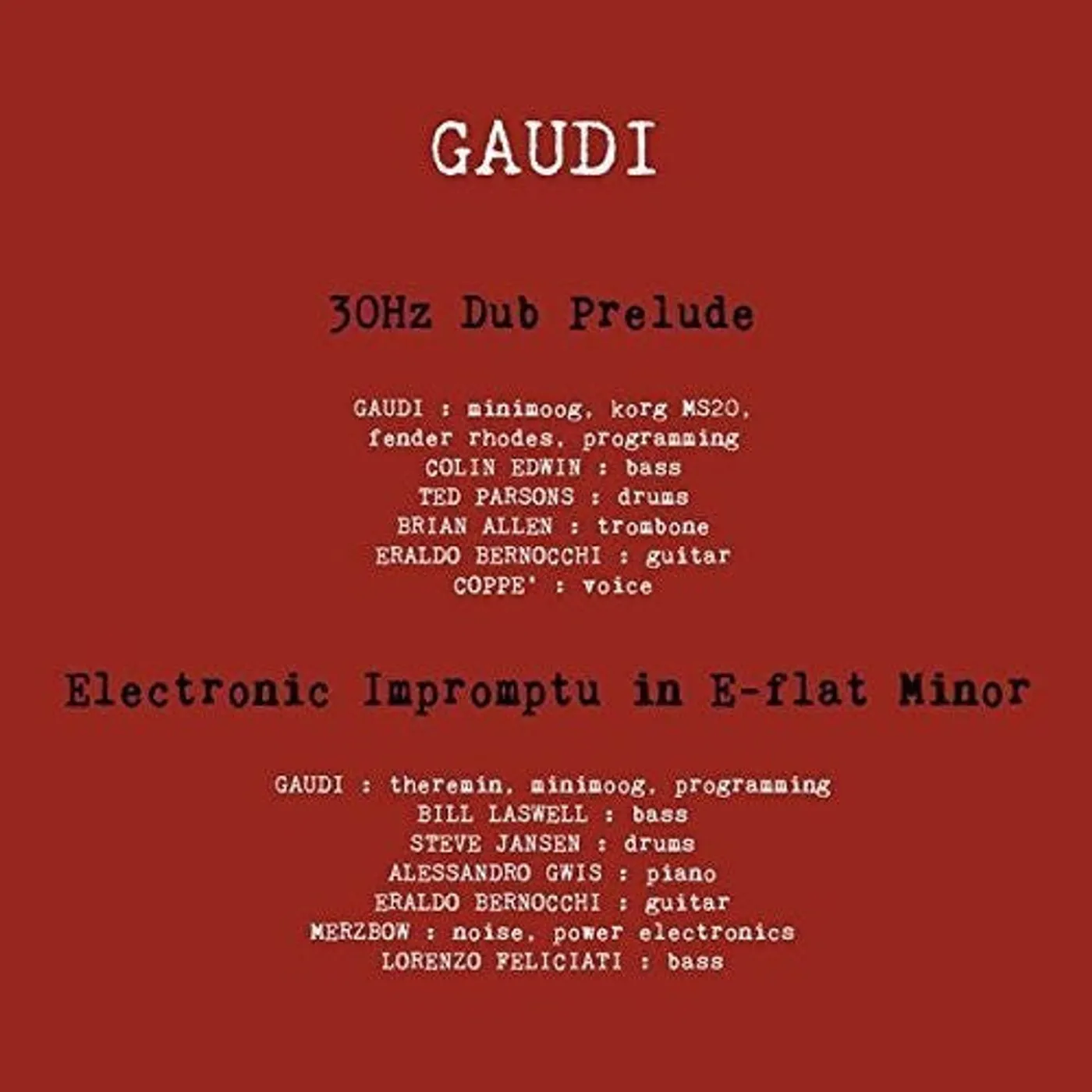 Gaudi LP Vinyl - Ep