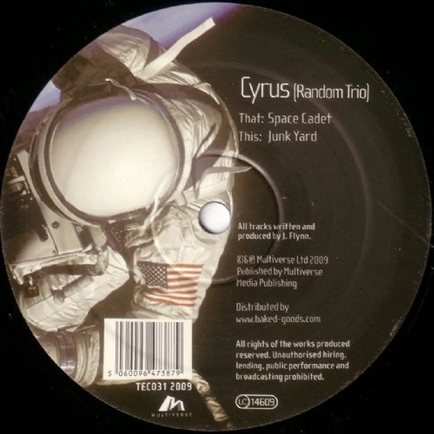 Cyrus ( Random Trio ) LP Vinyl - Space Cadet & Junk Yard (Ep)