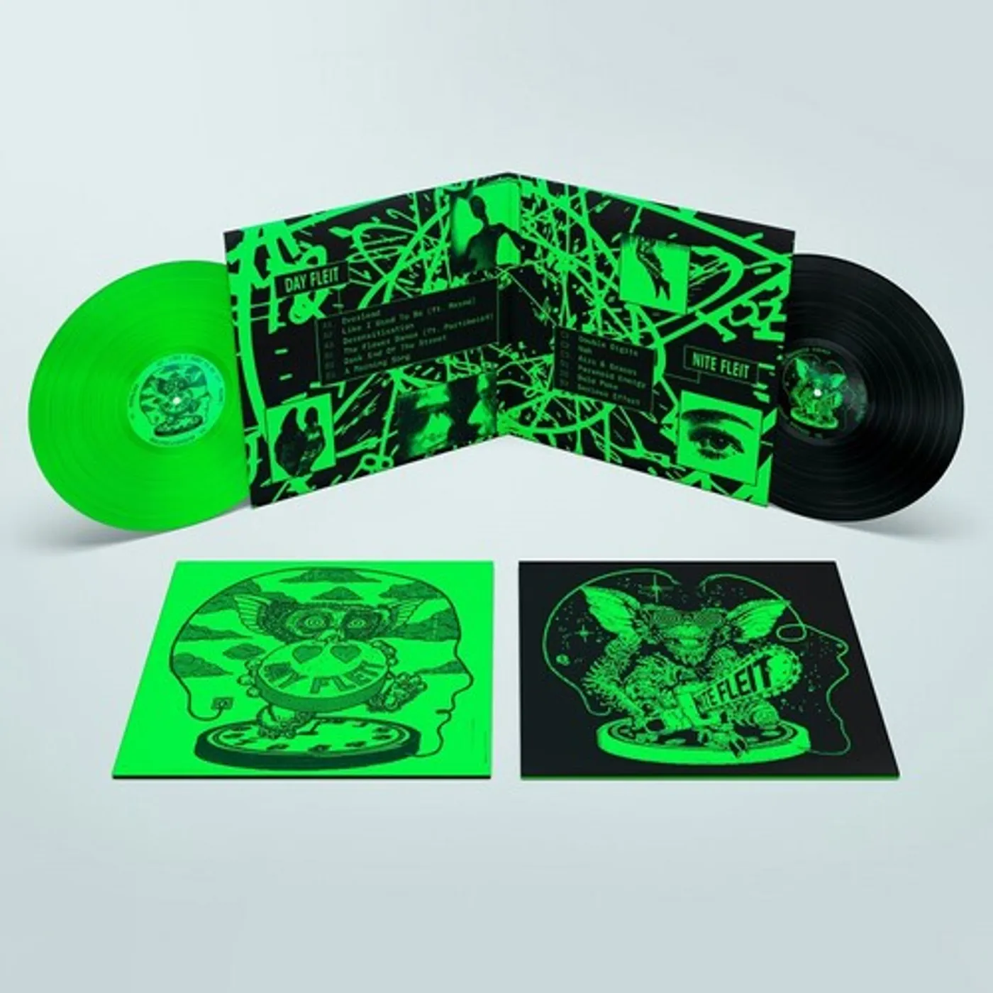 Nite Fleit LP Vinyl - Day Fleit / Night Fleit (Blk) (Coloured Vinyl) (Gate Fold) (Grn)
