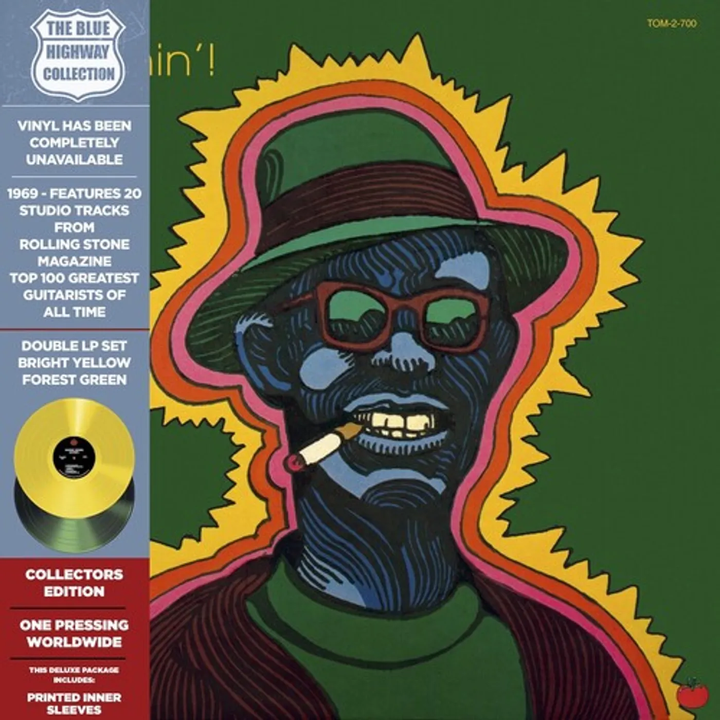 Lightnin' Hopkins LP Vinyl - Lightnin' (Coloured Vinyl) (Dlx) (Grn) (Ltd) (Ylw) (Reis)