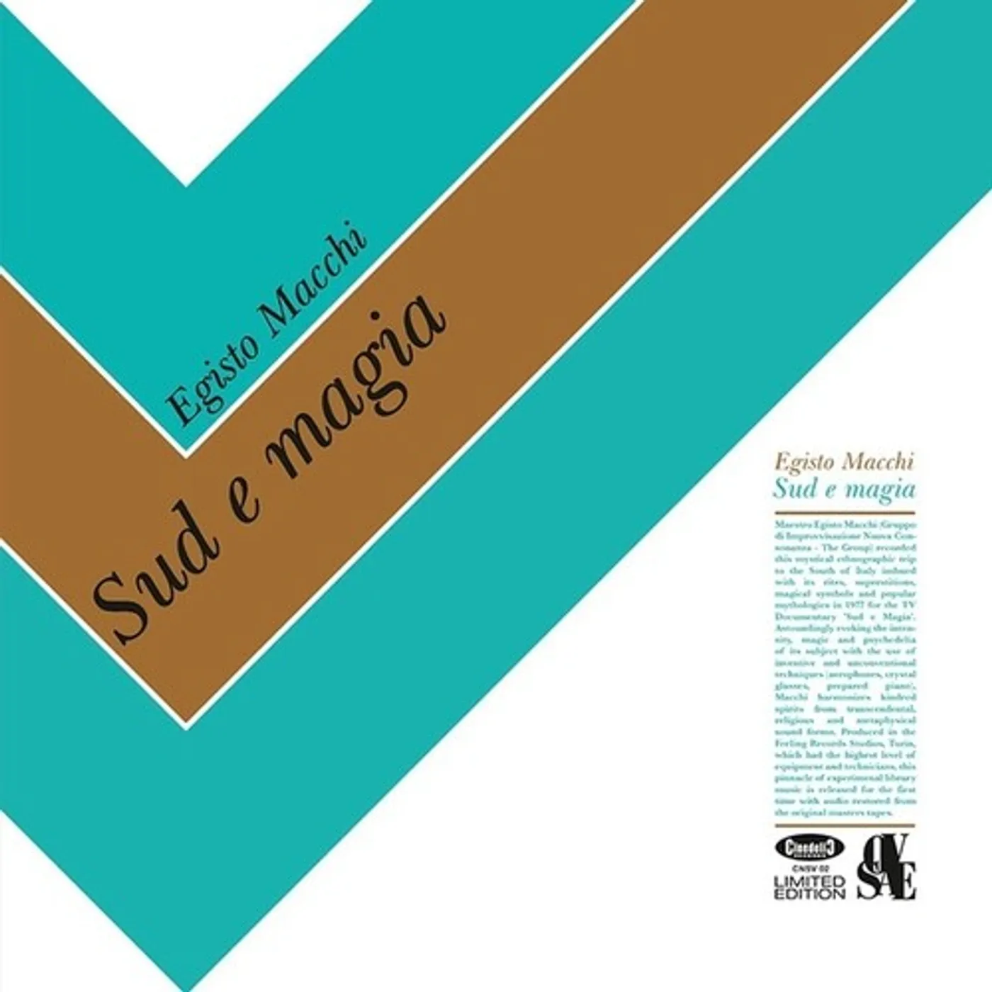 Egisto Macchi LP Vinyl - Sud E Magia