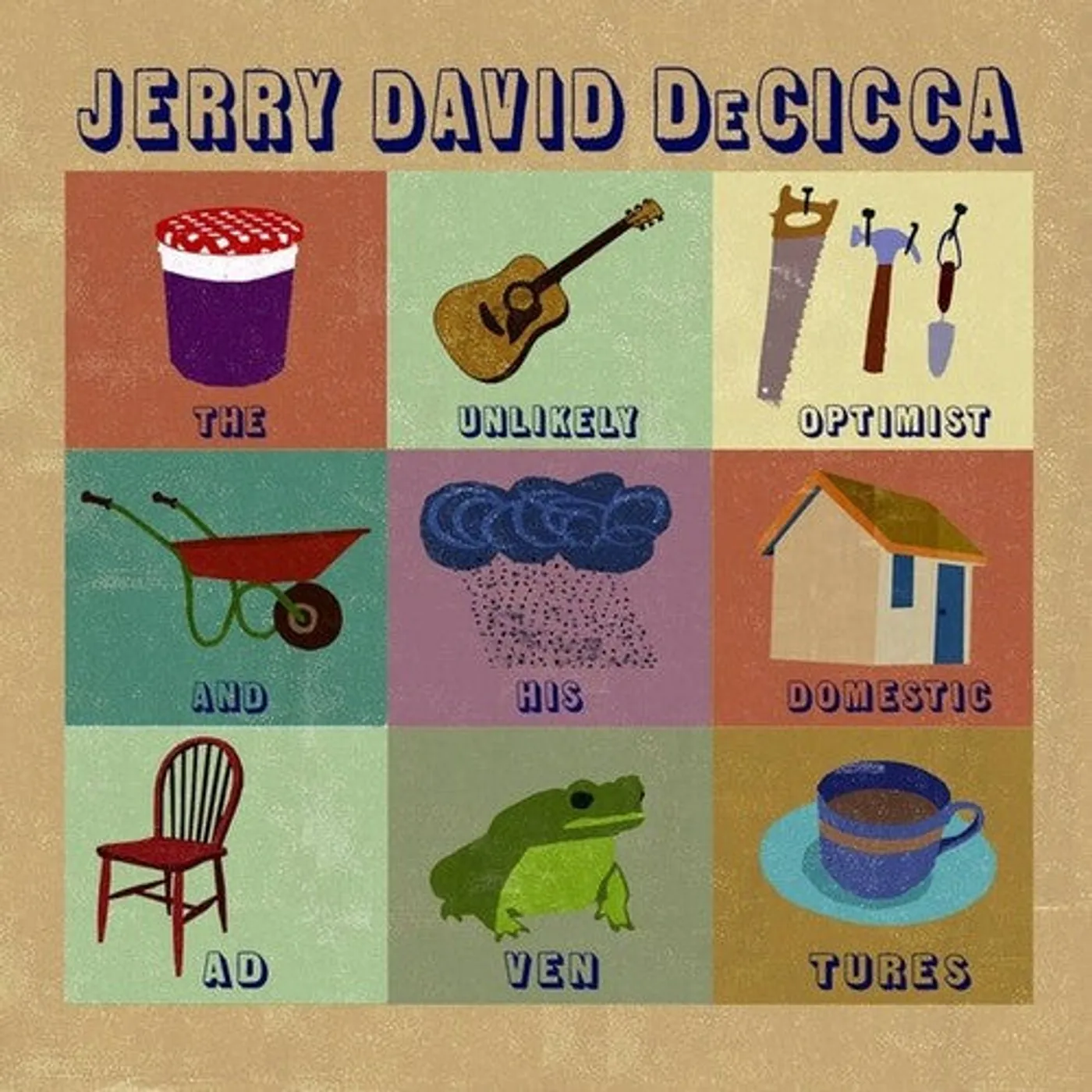 Jerry David Decicca LP Vinyl - Unlikely Optimist & His Domestic Adventures