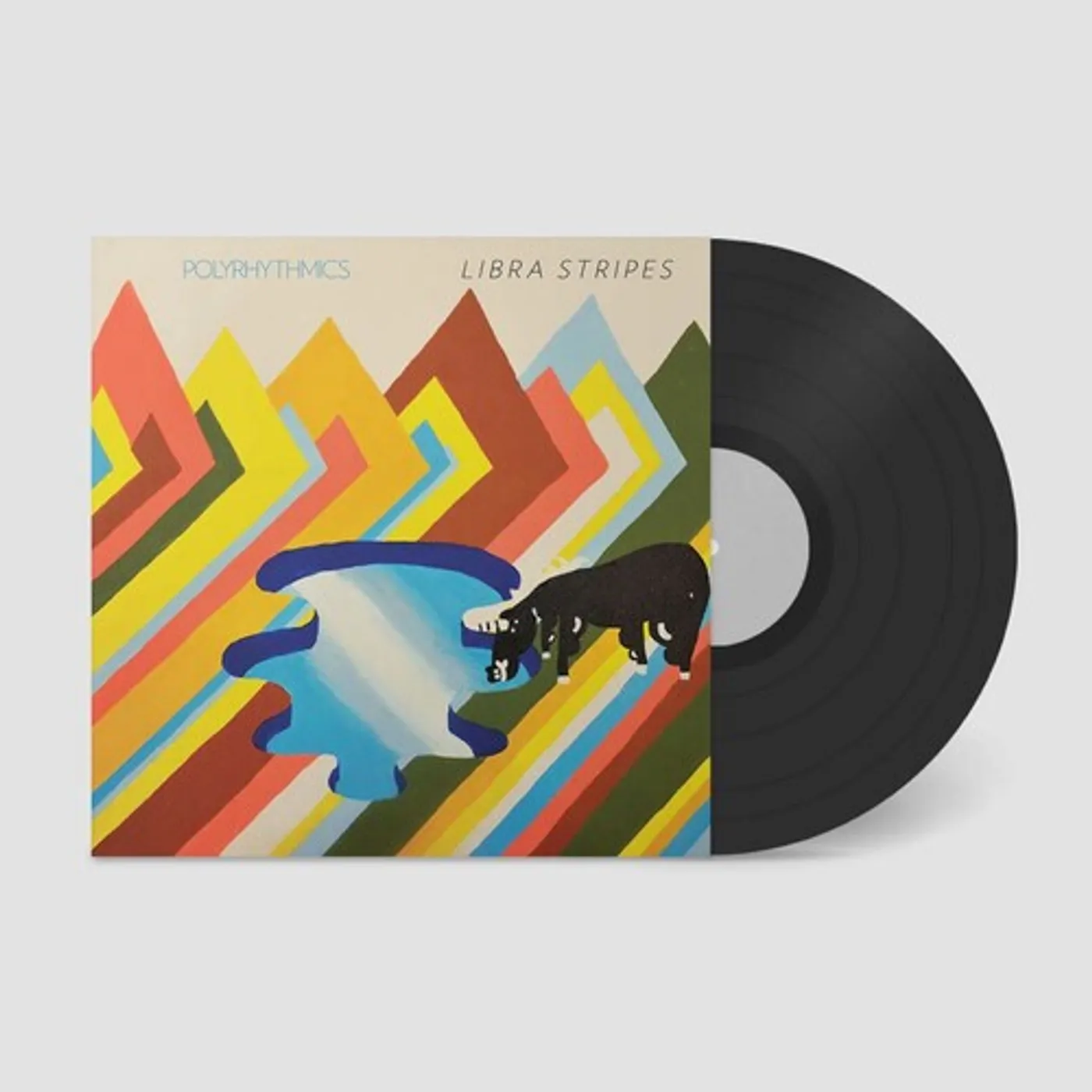 Polyrhythmics LP Vinyl - Libra Stripes - Blue (Blue) (Coloured Vinyl)