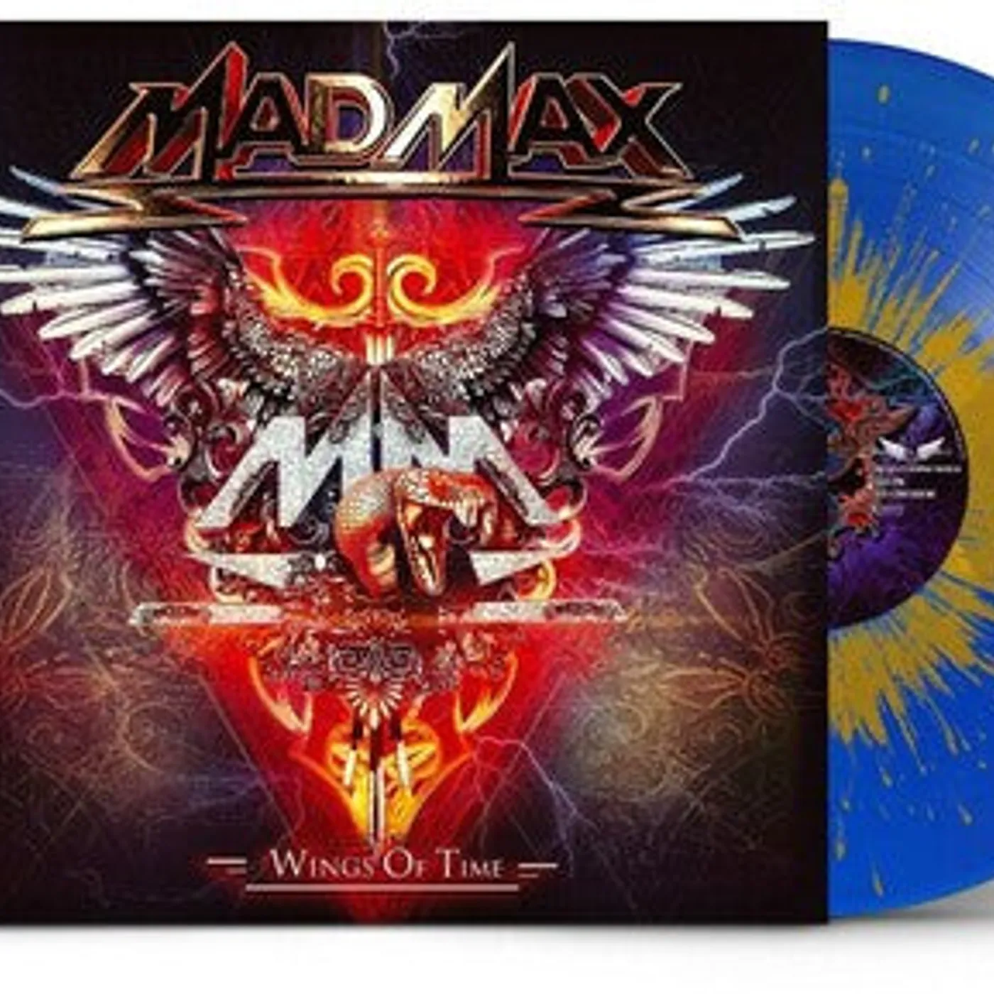 Mad Max LP Vinyl - Wings Of Time - Blue/Gold (Blue) (Coloured Vinyl) (Gol)