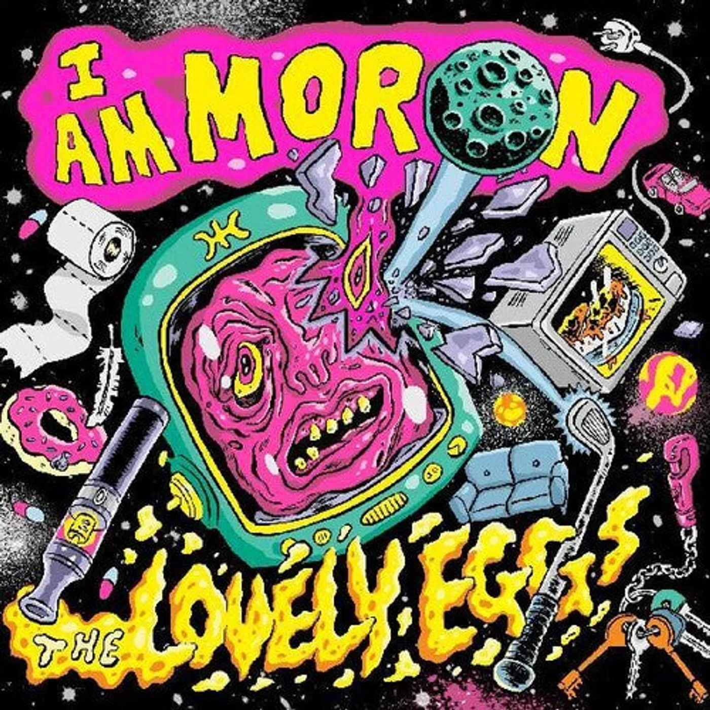 The Lovely Eggs LP Vinyl - I Am Moron (Coloured Vinyl) (Gate Fold) (Ylw)