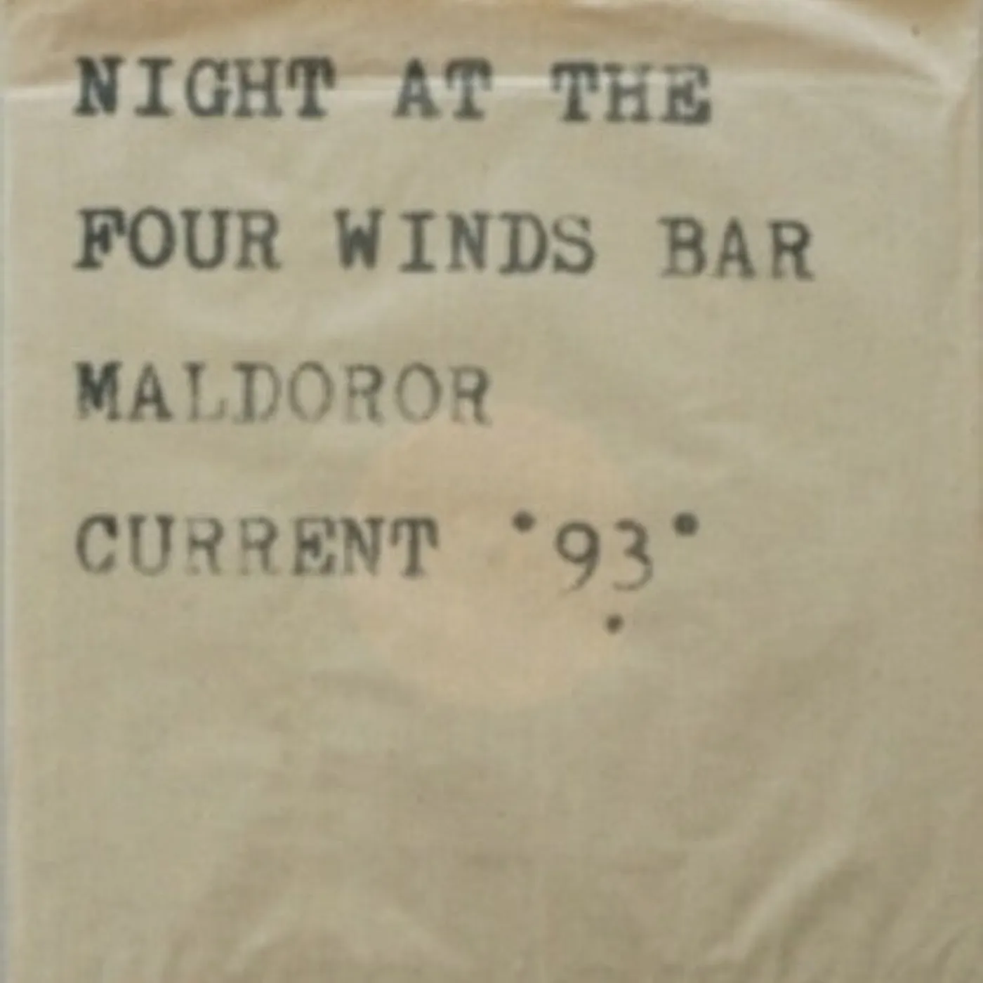 Current 93 LP Vinyl - Night At The Four Winds Bar Maldoror (Uk)