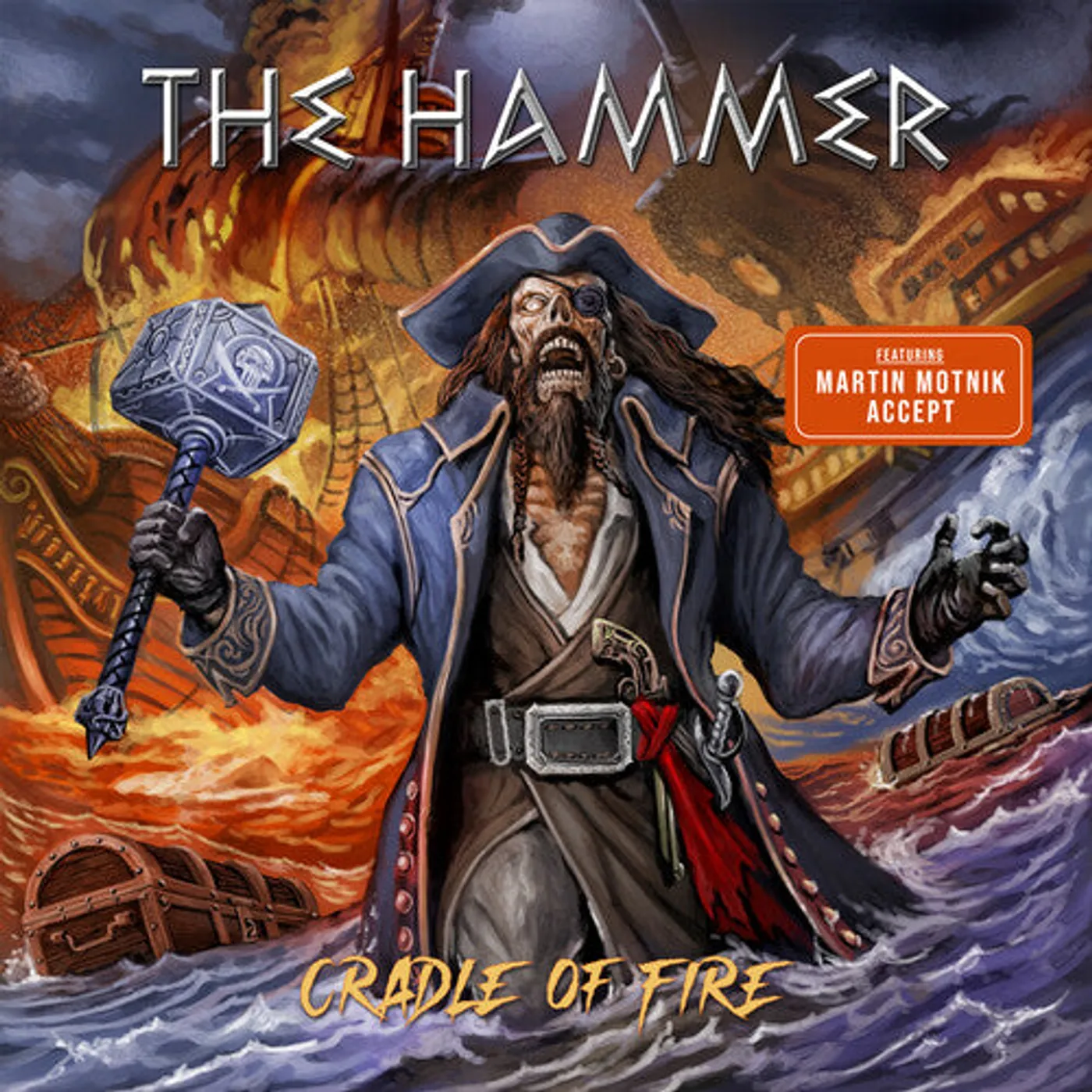 Hammer LP Vinyl - Cradle Of Fire - Blue (Blue) (Coloured Vinyl)