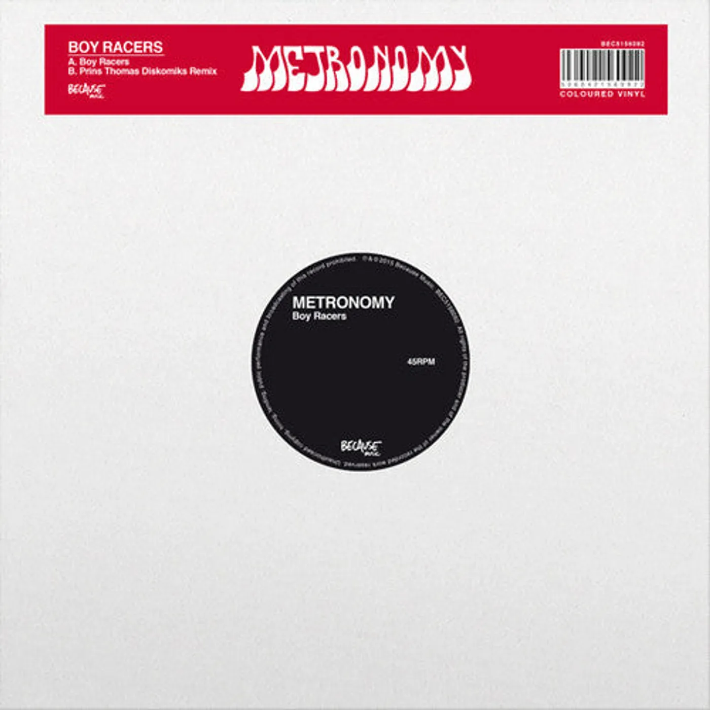 Metronomy LP Vinyl - Boy Racers (Can)