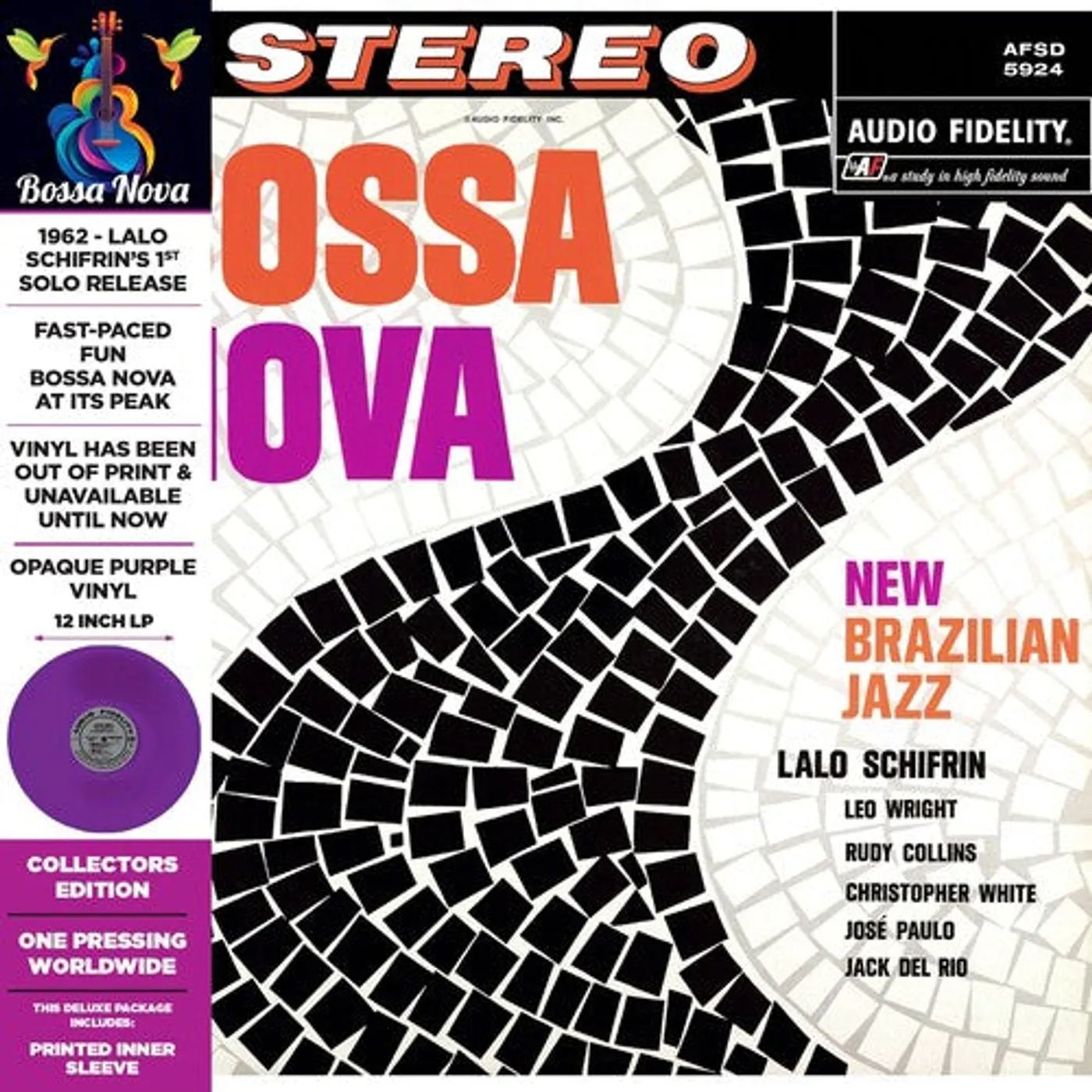 Bossa Nova LP Vinyl - New Brazilian Jazz - Opaque Purple (Coloured Vinyl) (Dlx)