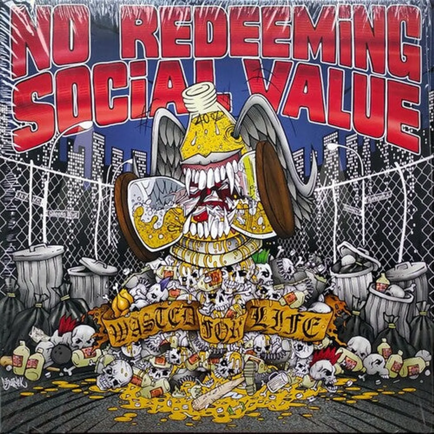 No Redeeming Social Value LP Vinyl - Wasted For Life (Pict)