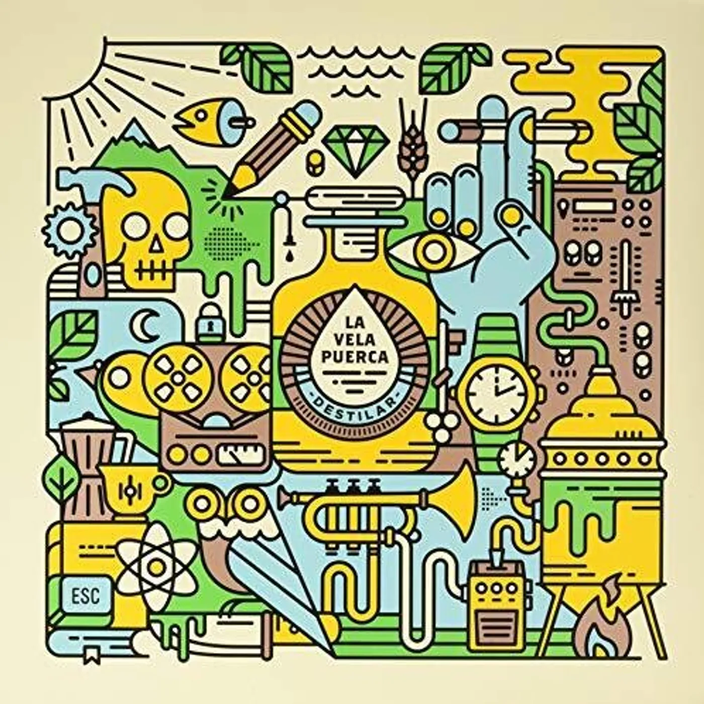 La Vela Puerca LP Vinyl - Destilar (Arg)