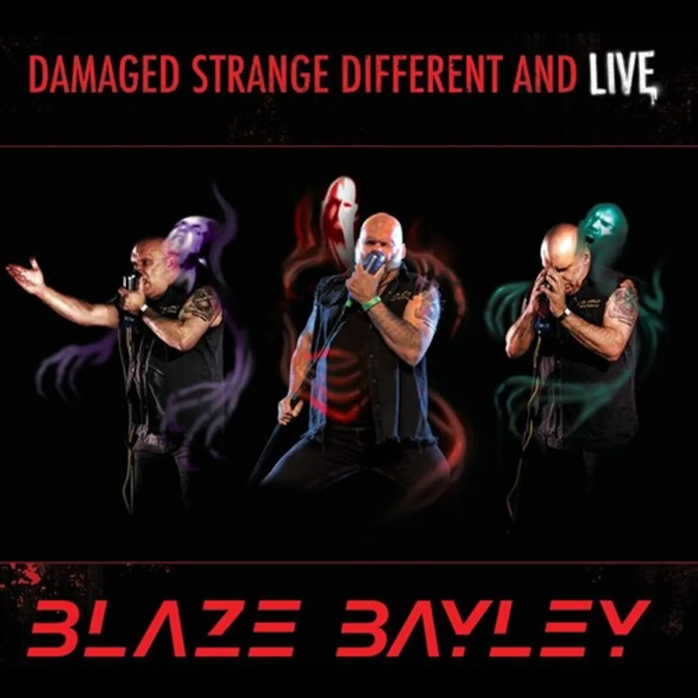 Blaze Bayley LP Vinyl - Damaged Strange Different & Live (Uk)