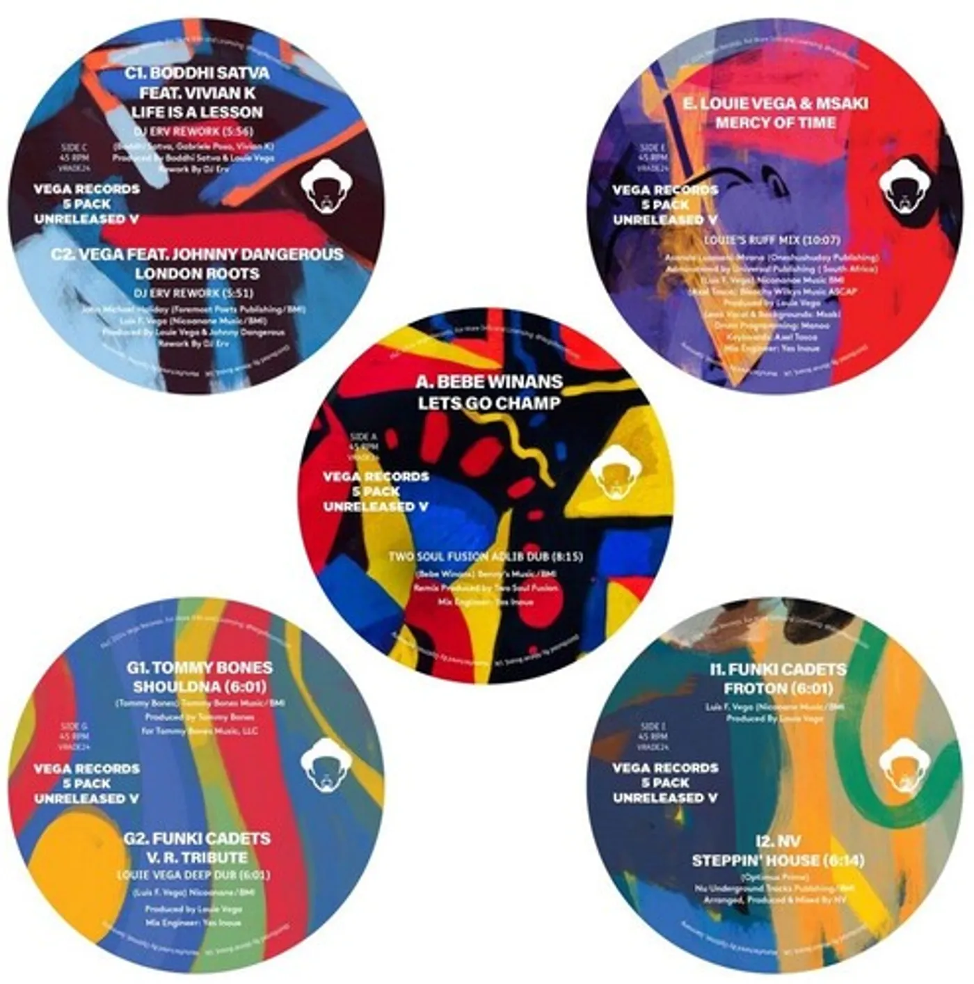 Vega Records 5 Pack: